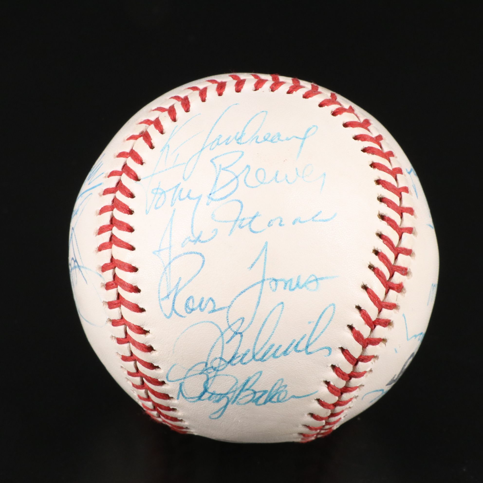1983 Los Angeles Dodgers Team Signed Baseball Featuring Orel Hershiser and More