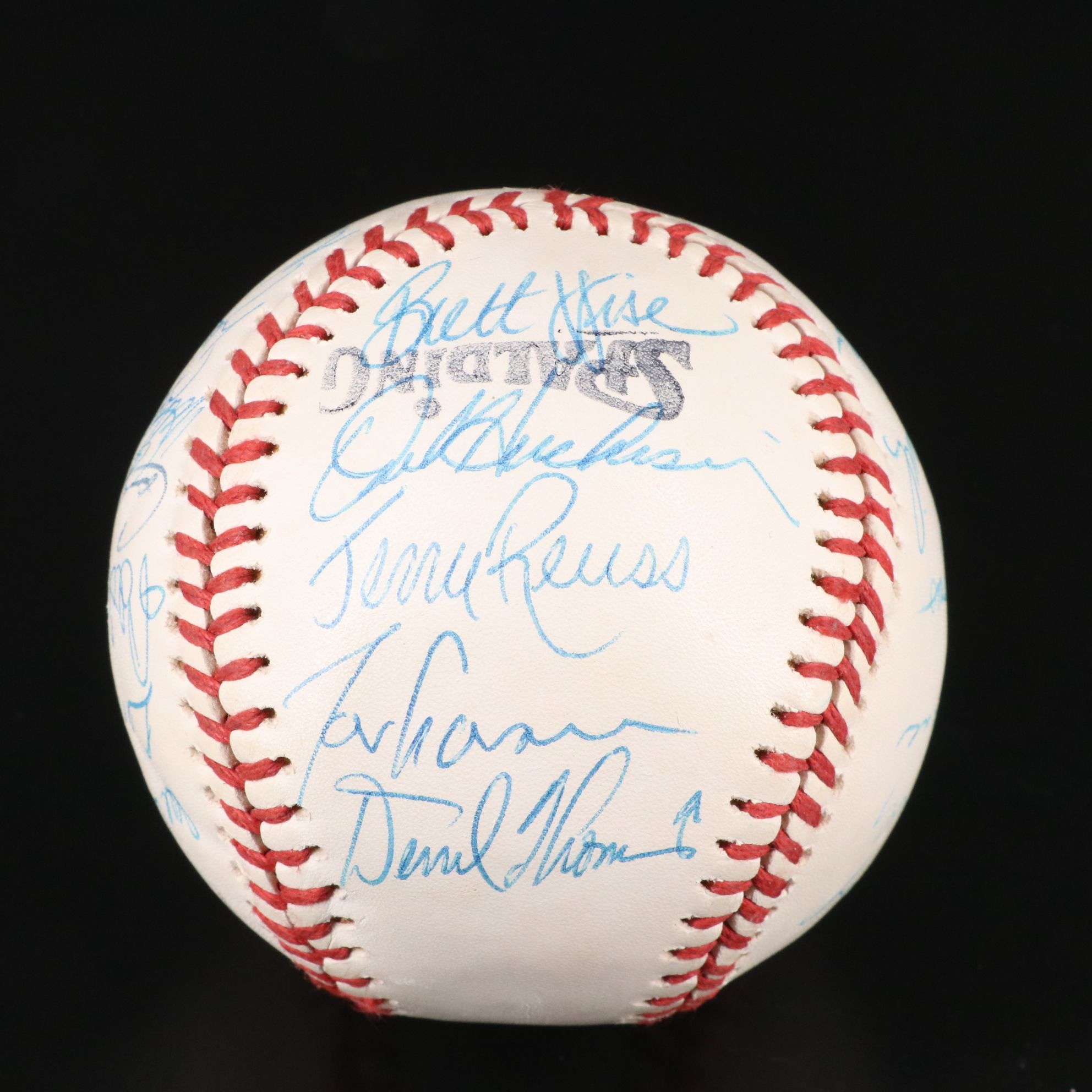 1983 Los Angeles Dodgers Team Signed Baseball Featuring Orel Hershiser and More
