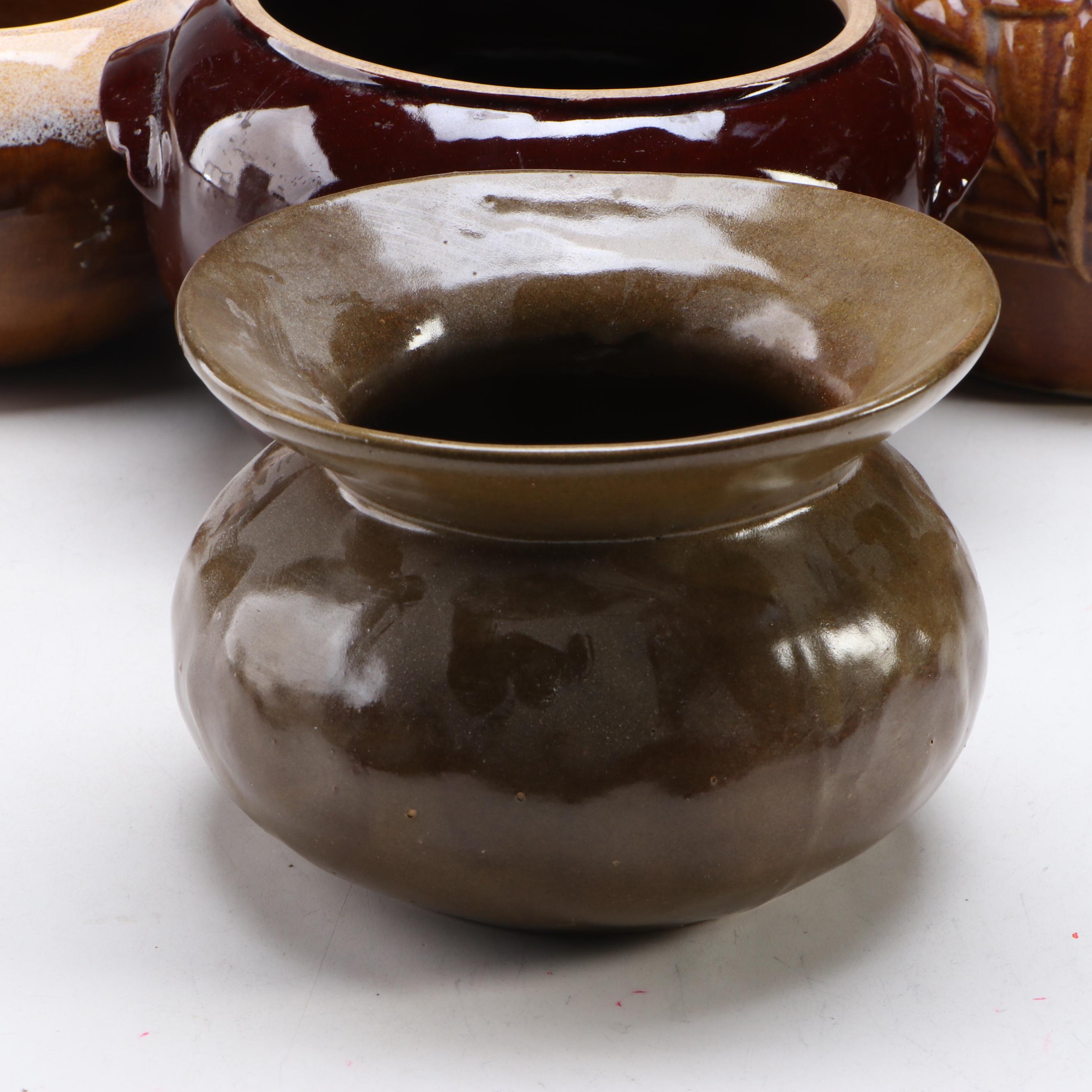 McCoy and Other Earth Tone Glaze Art Pottery Planters