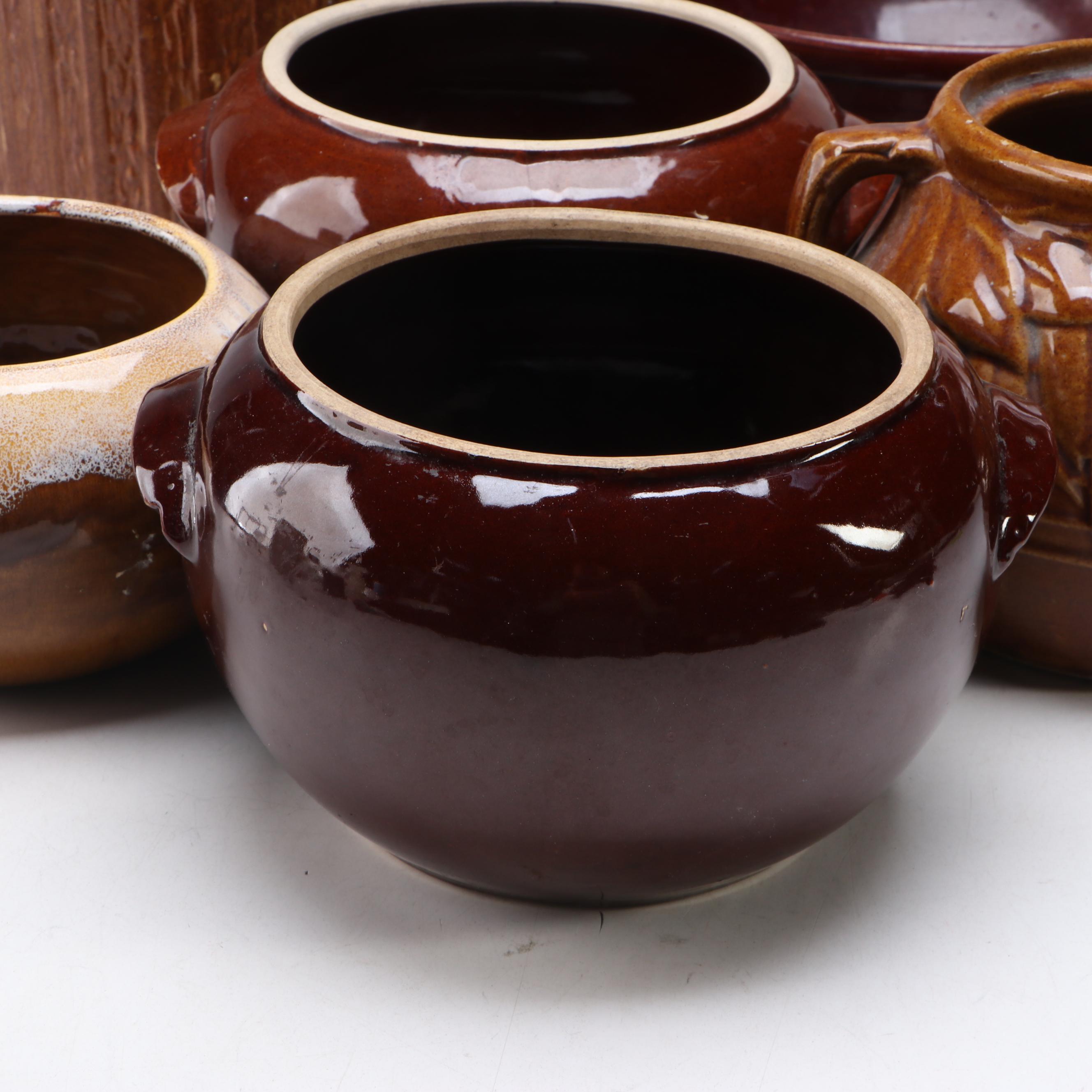 McCoy and Other Earth Tone Glaze Art Pottery Planters