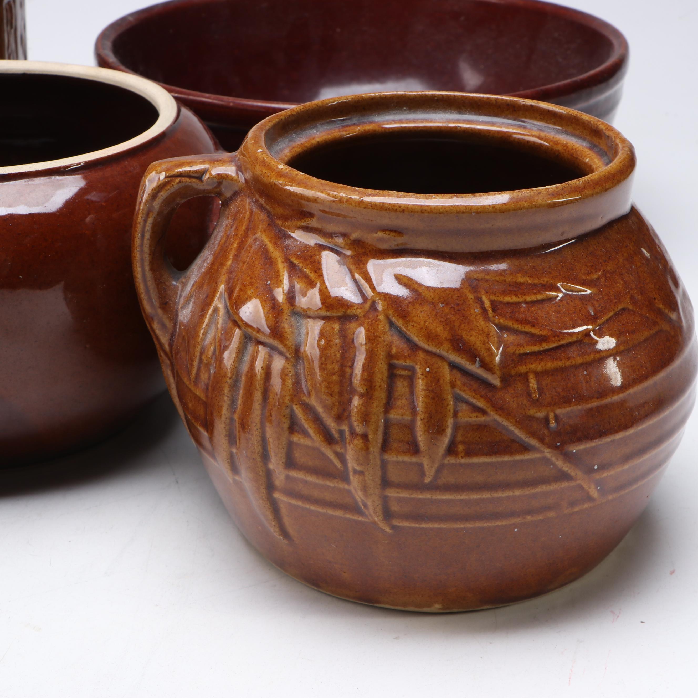 McCoy and Other Earth Tone Glaze Art Pottery Planters