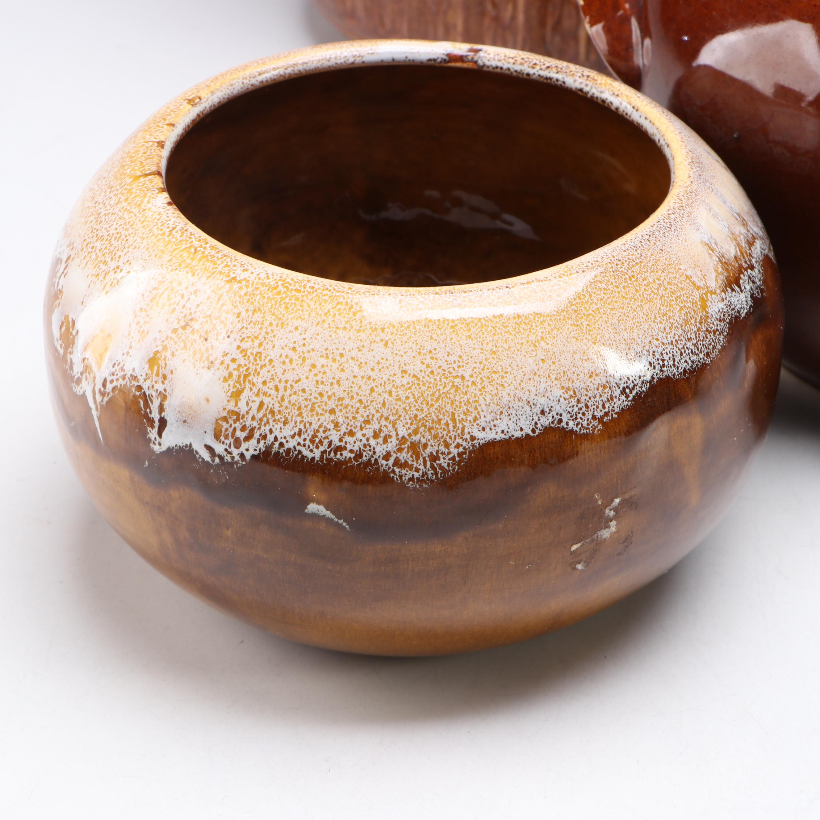 McCoy and Other Earth Tone Glaze Art Pottery Planters