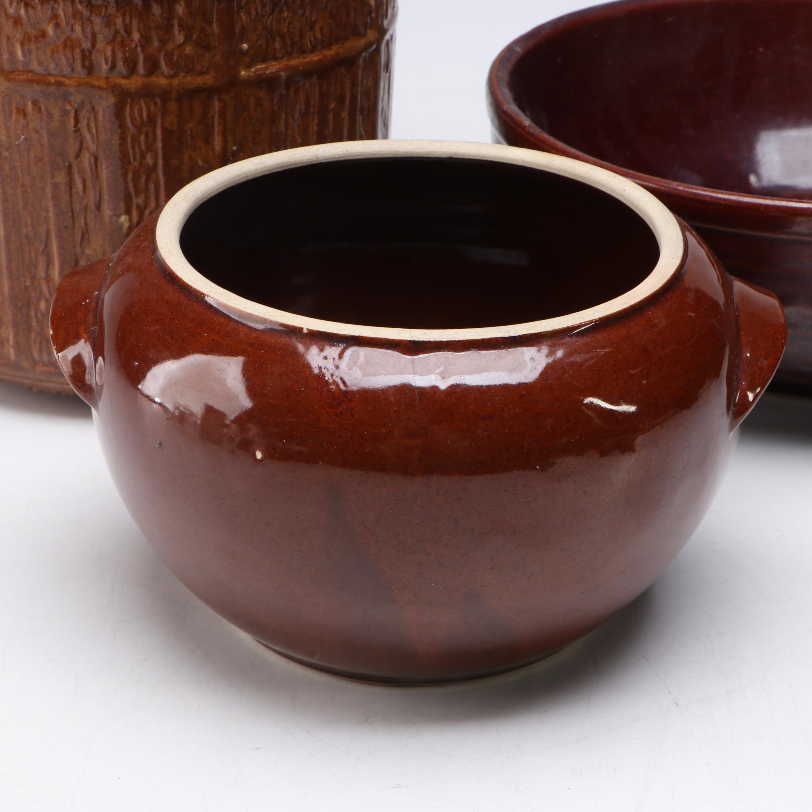 McCoy and Other Earth Tone Glaze Art Pottery Planters