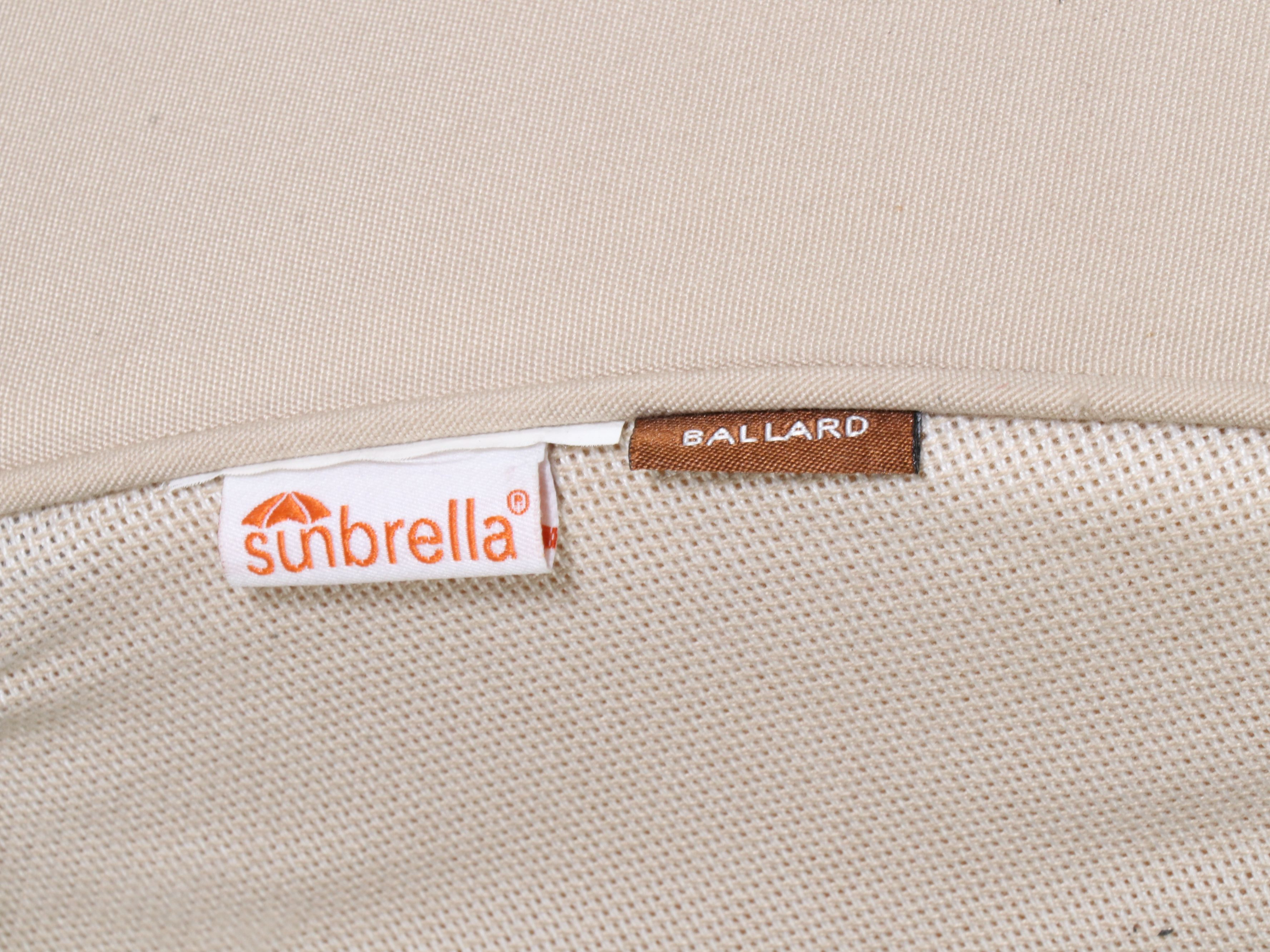 Ballard Designs Contemporary Aluminum Patio Lounge Chair and Ottoman