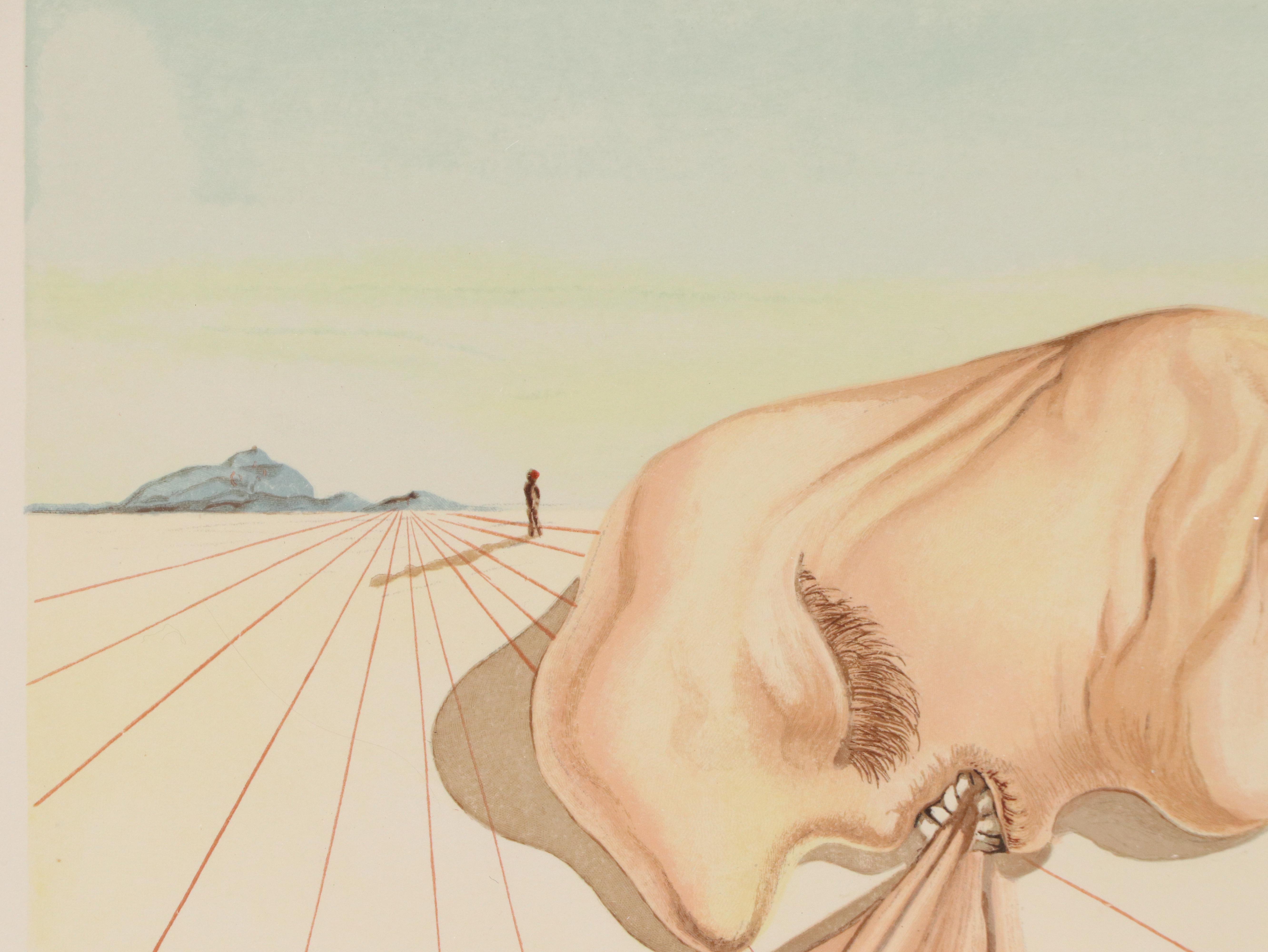 Salvador Dalí Wood Engraving "Les hommes qui s'entre-dévorent," 1960-64