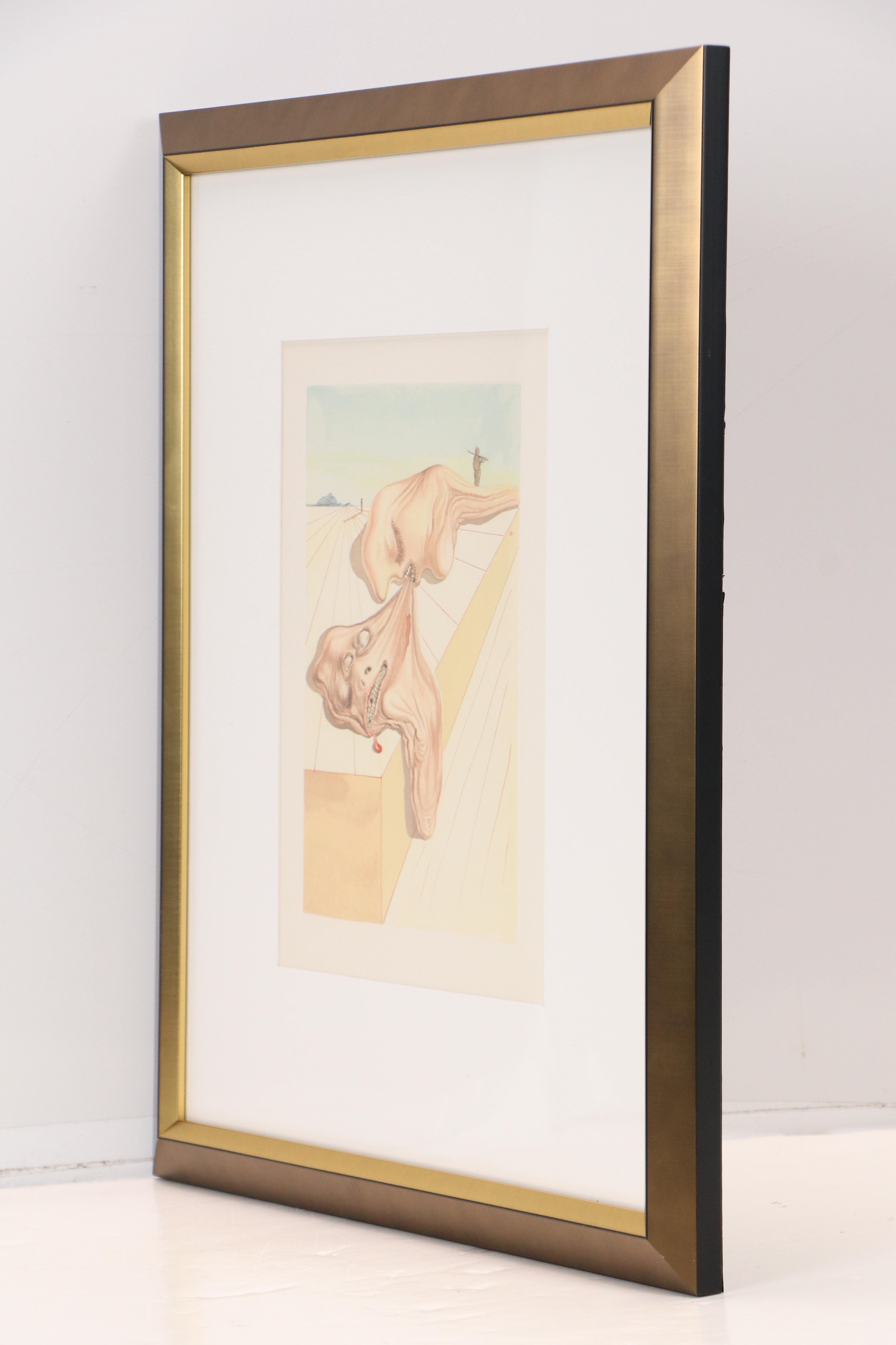 Salvador Dalí Wood Engraving "Les hommes qui s'entre-dévorent," 1960-64