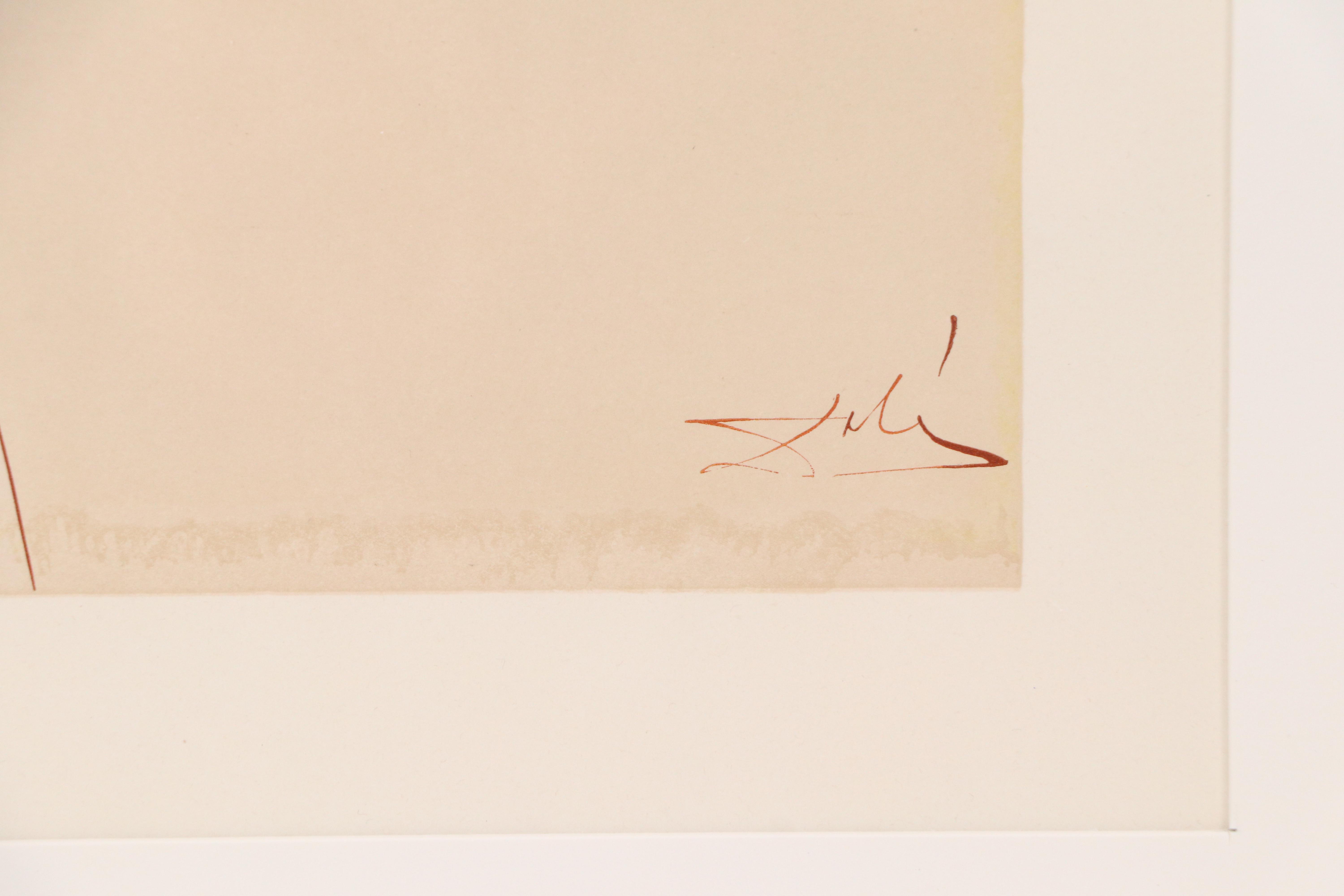 Salvador Dalí Wood Engraving "Départ pour le Grand Voyage," 1960-64