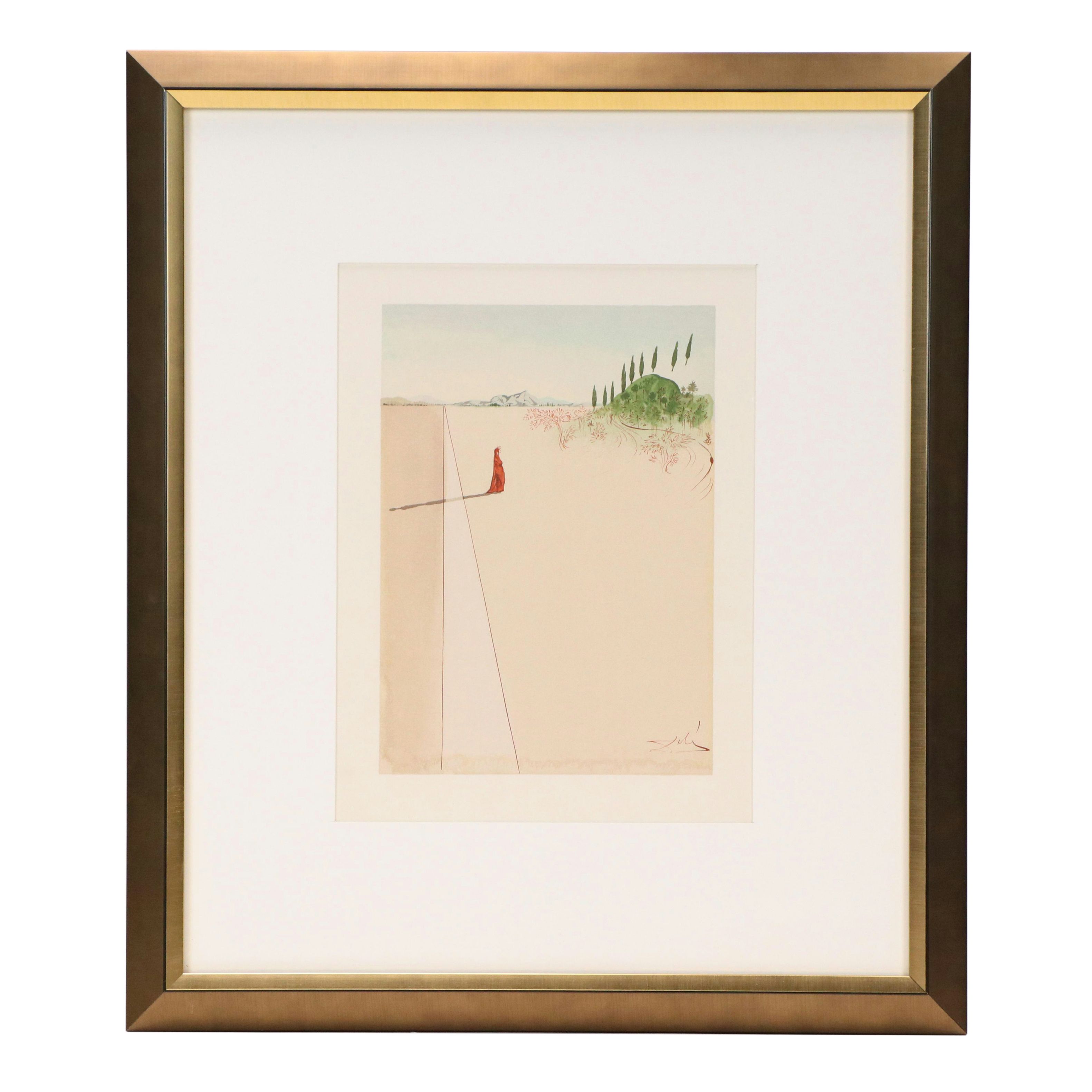 Salvador Dalí Wood Engraving "Départ pour le Grand Voyage," 1960-64