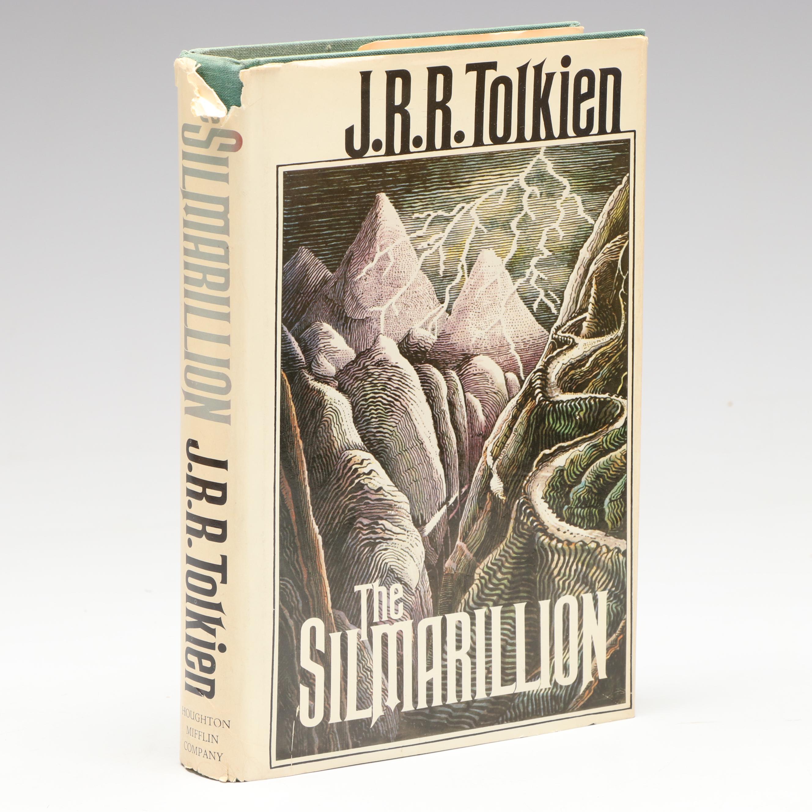 First American Edition "The Silmarillion" by J. R. R. Tolkien with Map, 1977