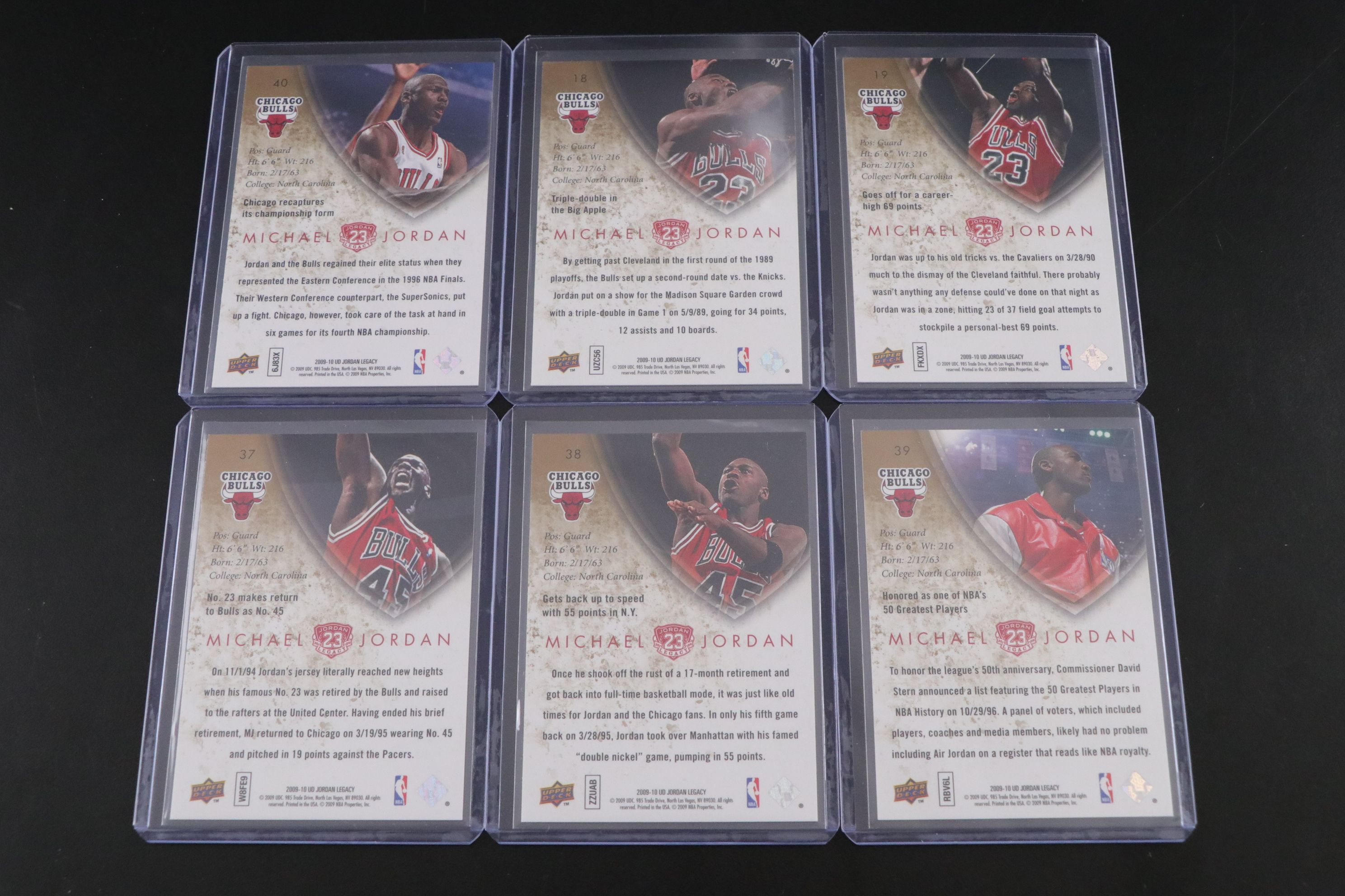 Michael Jordan NBA Trading Card Collection, 1989–2009