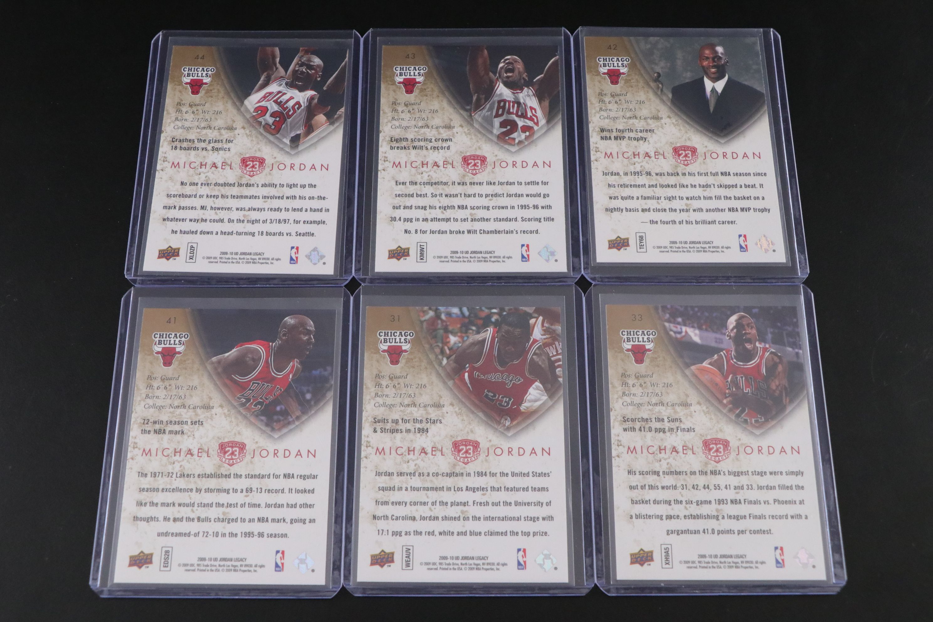 Michael Jordan NBA Trading Card Collection, 1989–2009