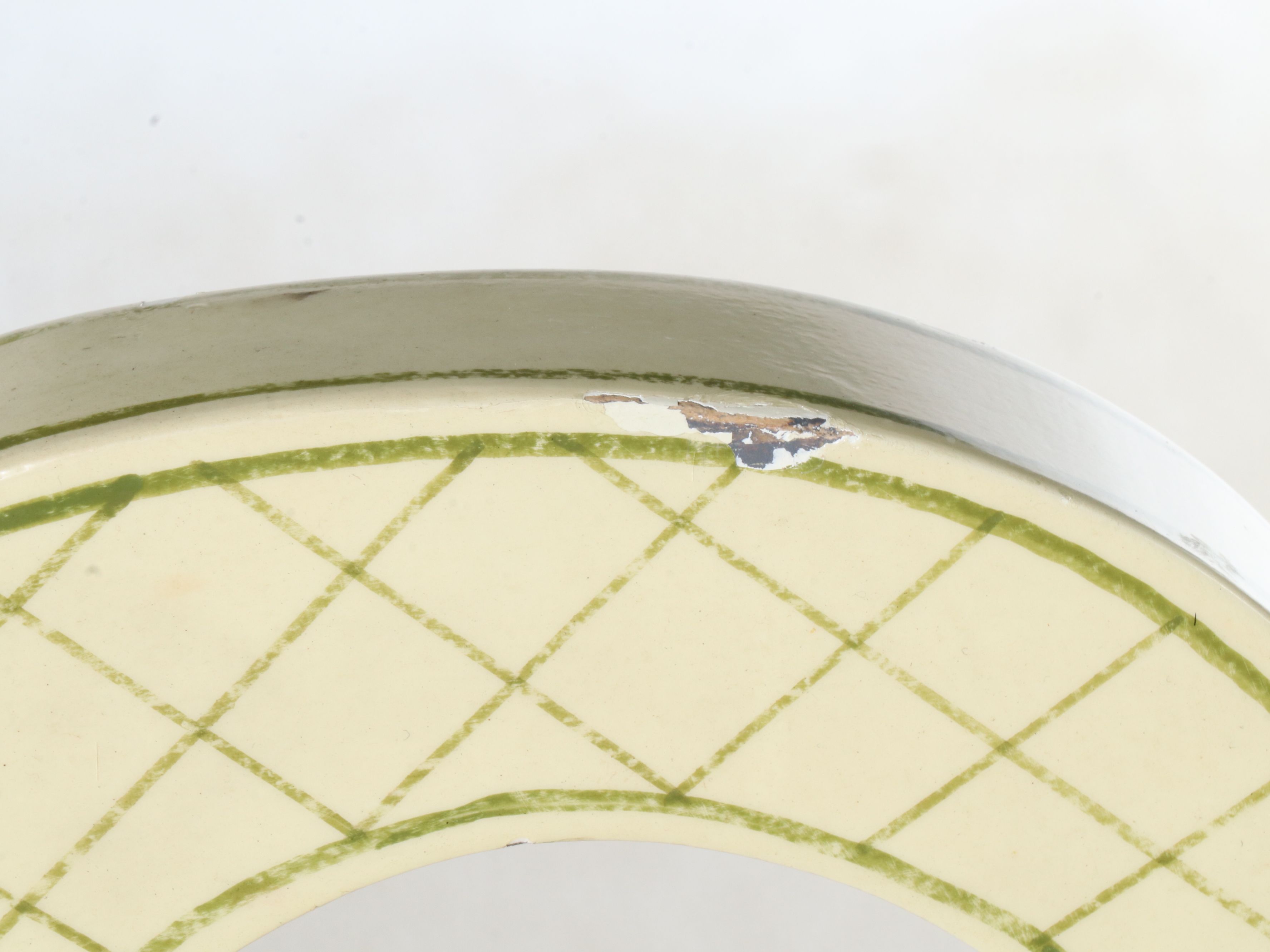 Ardley Hall Queen Anne Style Painted Wood Writing Desk and Chair