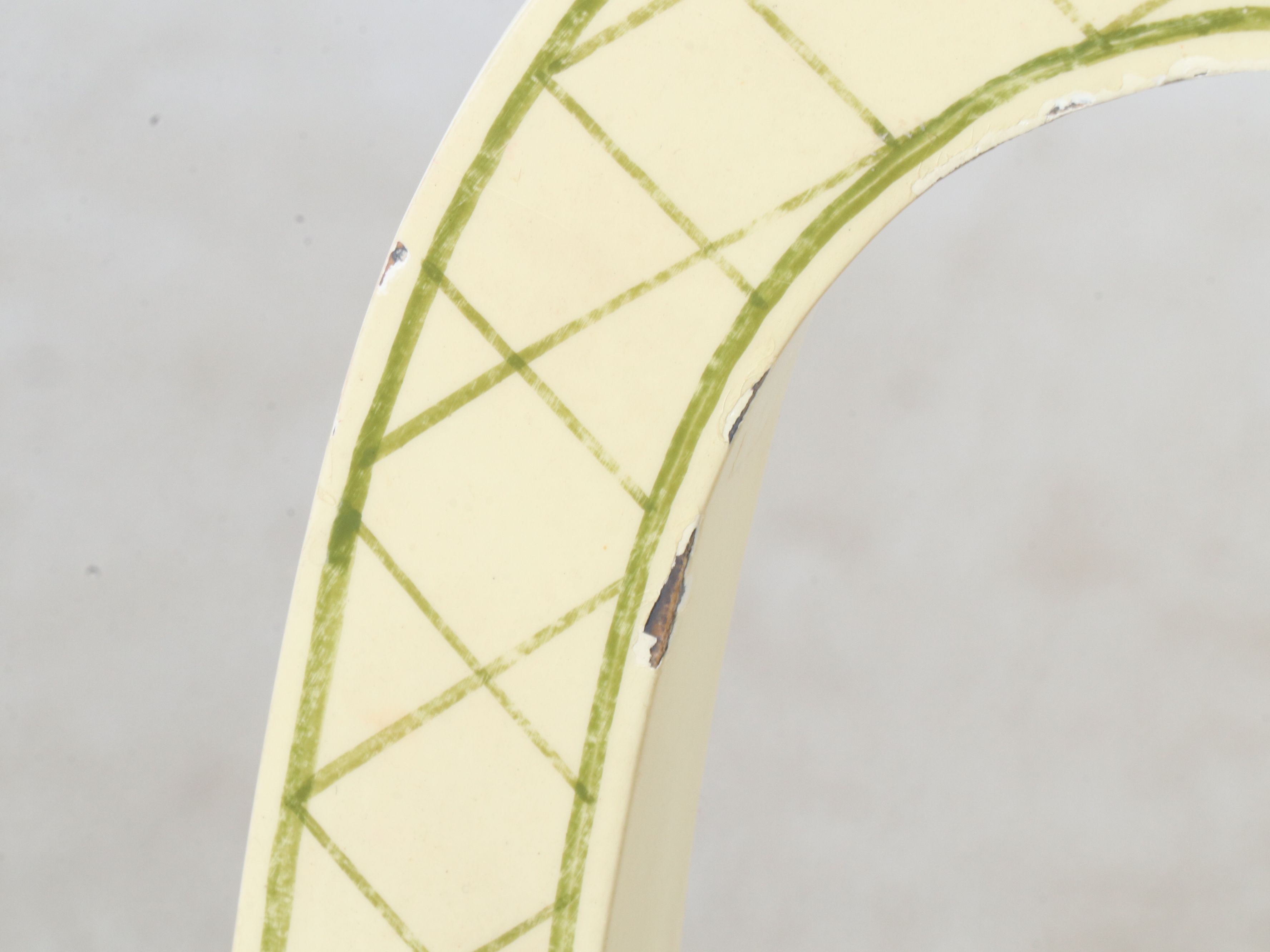 Ardley Hall Queen Anne Style Painted Wood Writing Desk and Chair