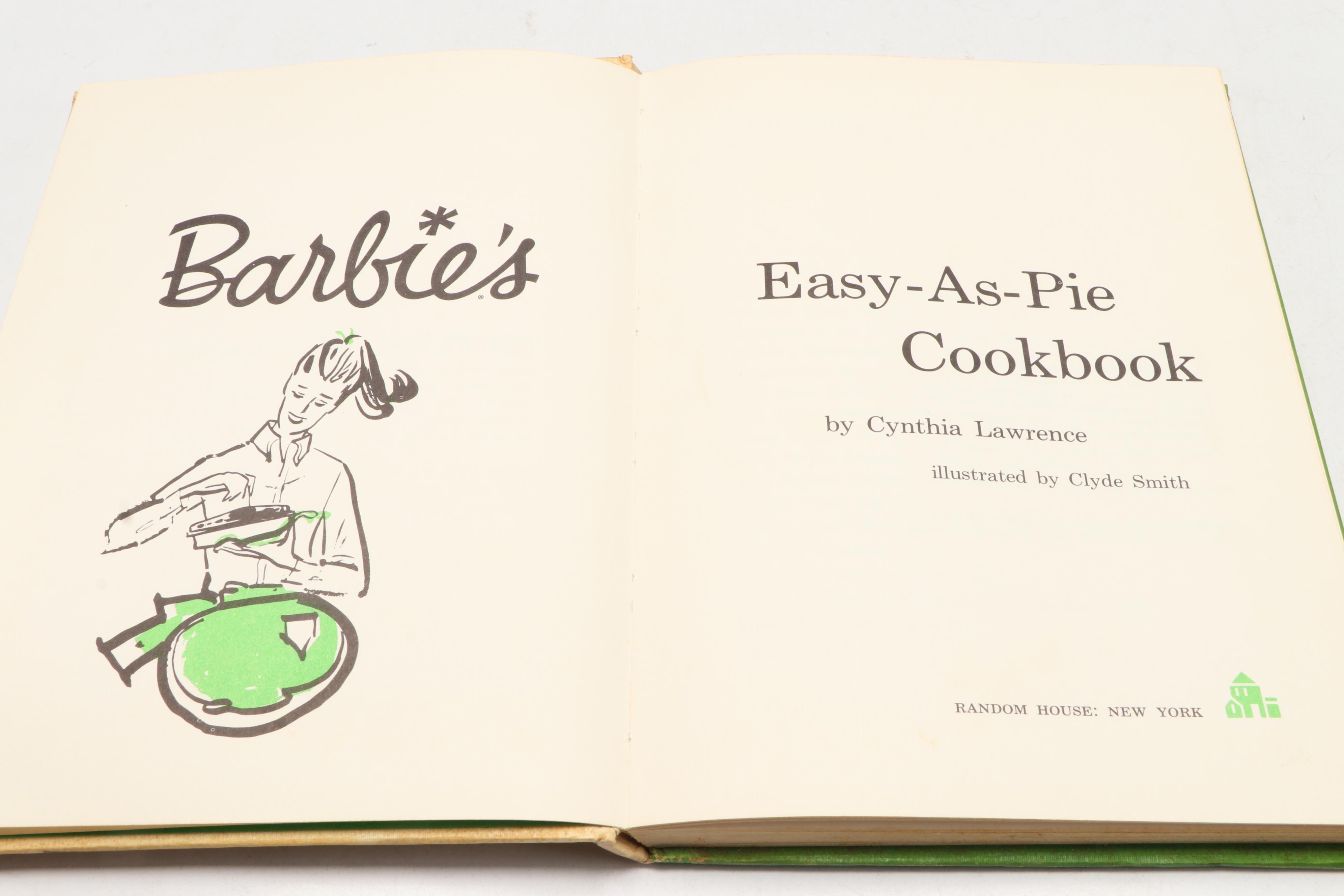 First Printing "Barbie's Easy-As-Pie Cookbook" by Cynthia Lawrence, 1964