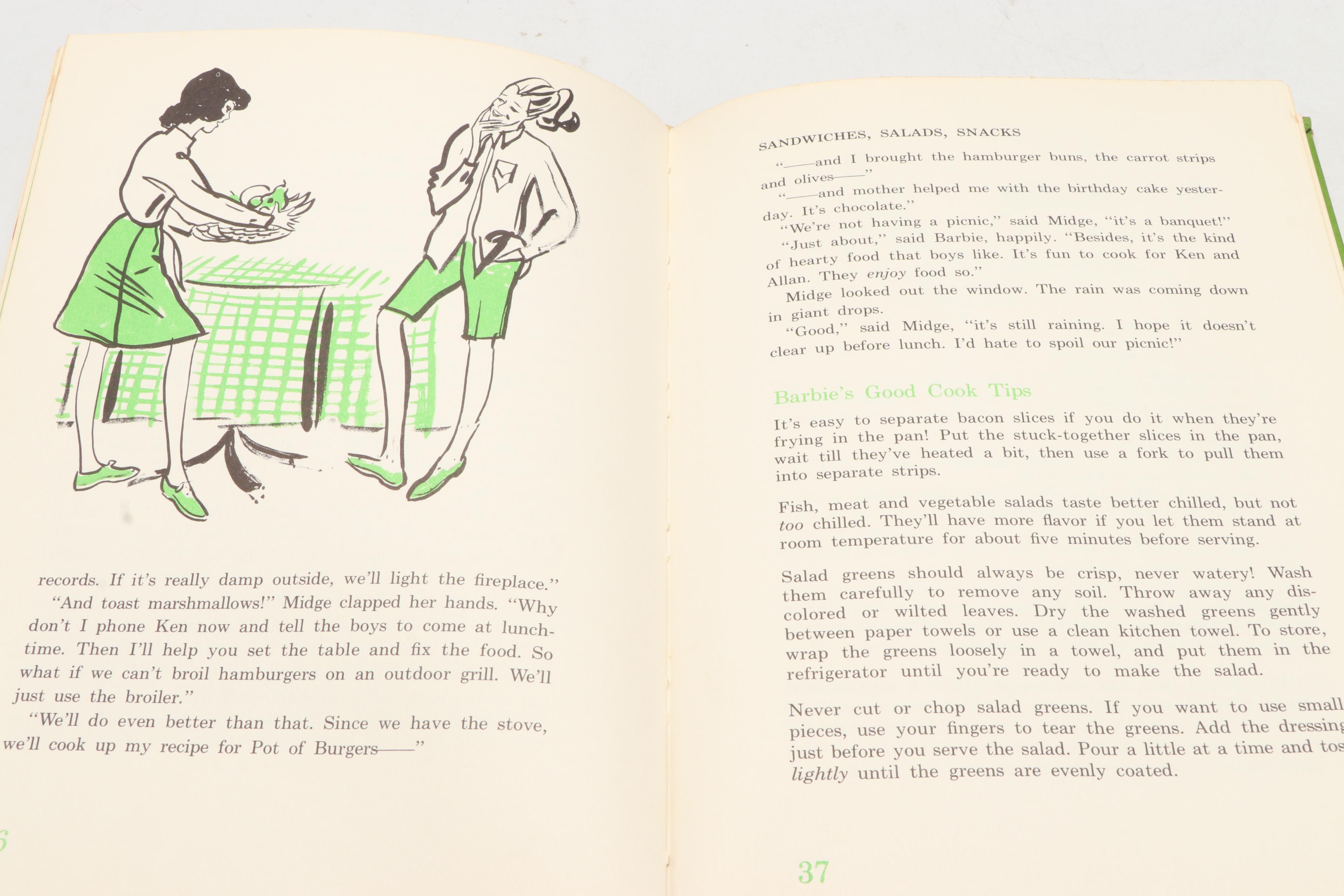 First Printing "Barbie's Easy-As-Pie Cookbook" by Cynthia Lawrence, 1964