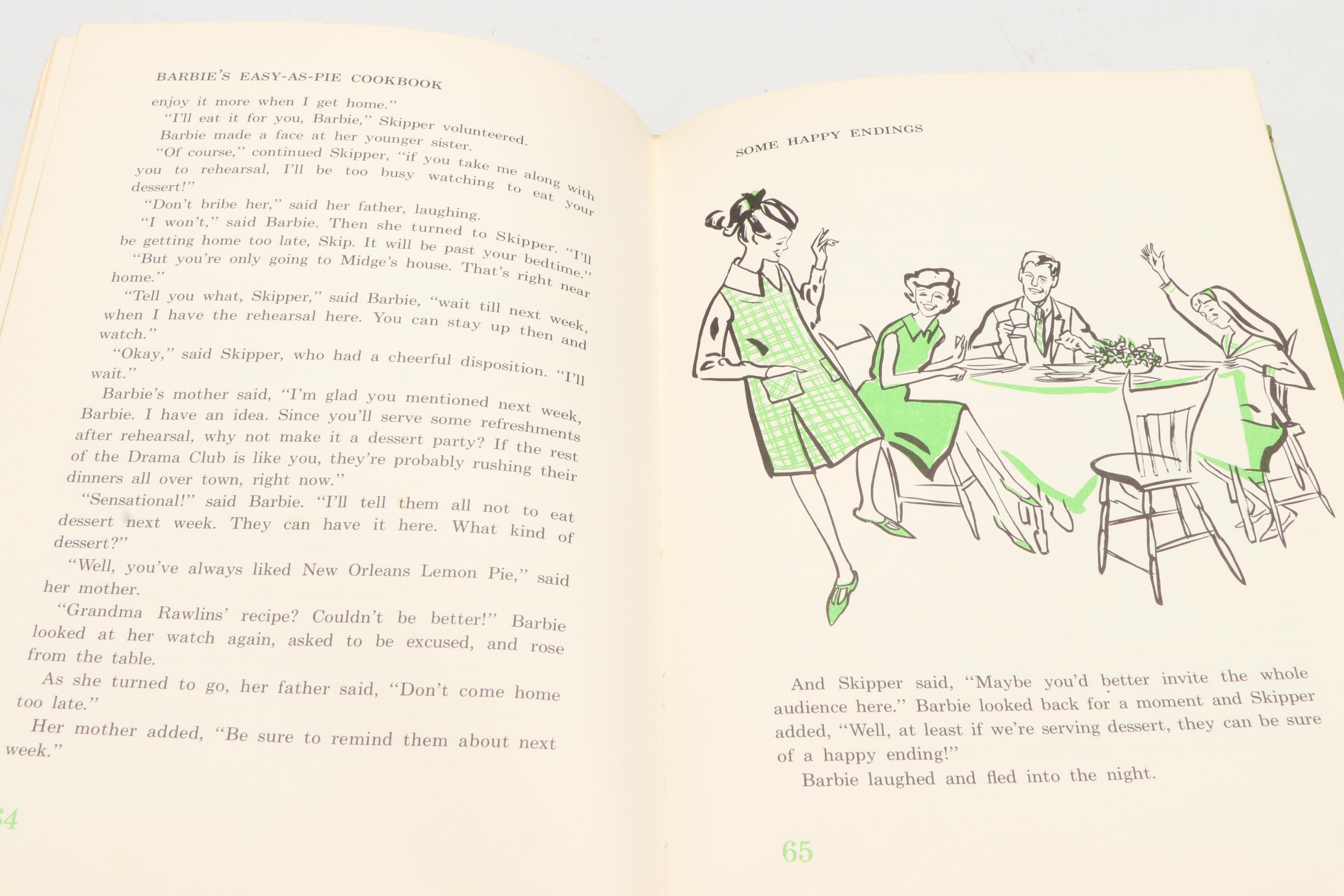 First Printing "Barbie's Easy-As-Pie Cookbook" by Cynthia Lawrence, 1964