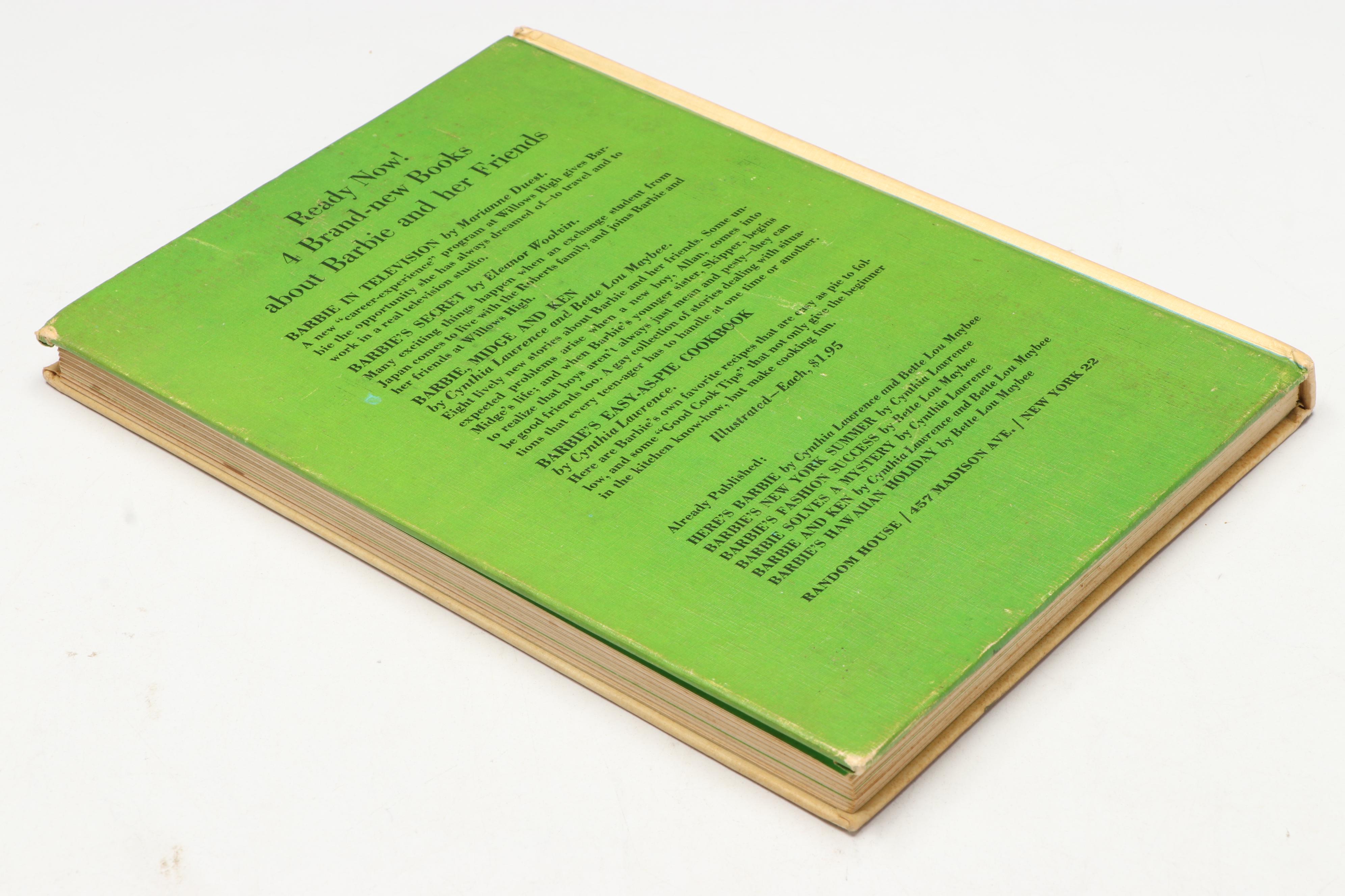 First Printing "Barbie's Easy-As-Pie Cookbook" by Cynthia Lawrence, 1964