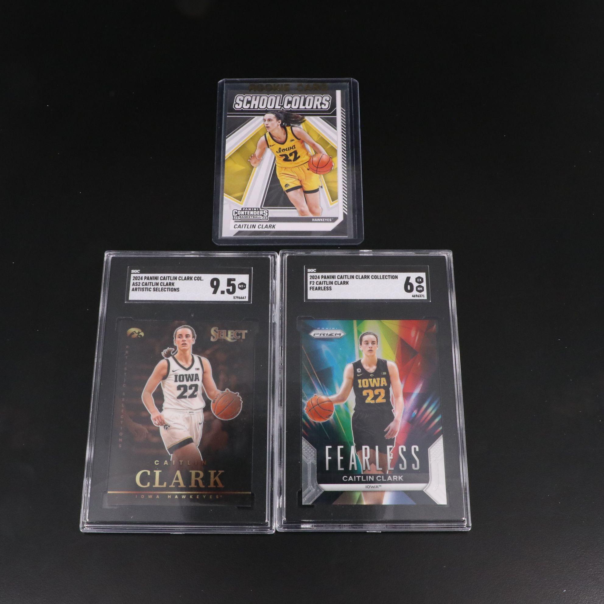 Caitlin Clark SGC Graded Rookie Year Basketball Cards with More