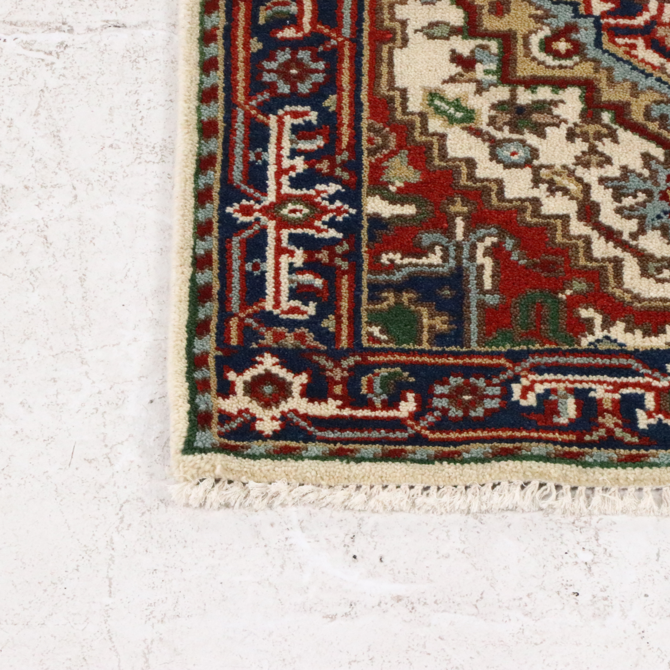 2'8 x 10'1 Hand-Knotted Indo-Persian Serapi Carpet Runner