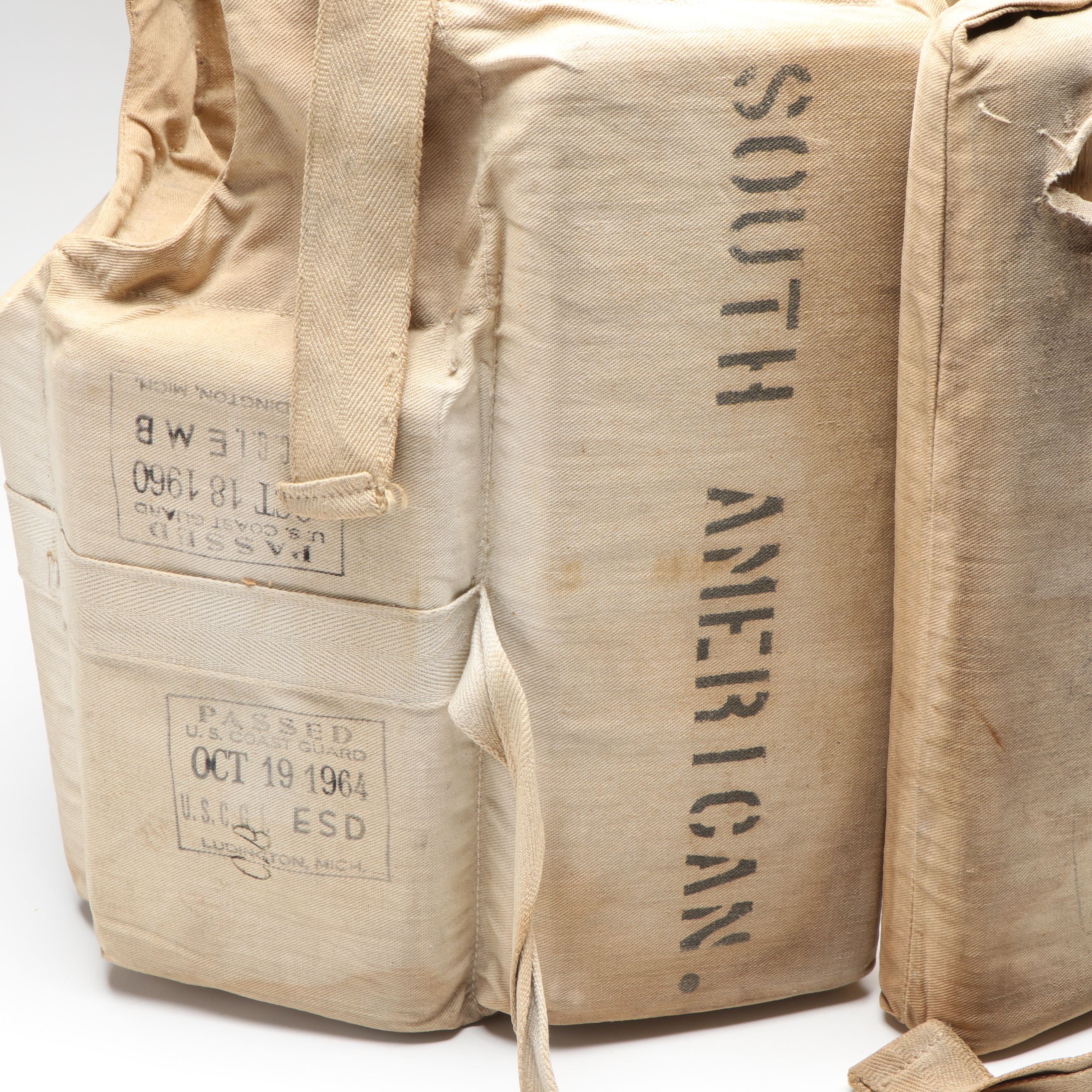 S.S. South American Life Jacket, Mid-20th Century