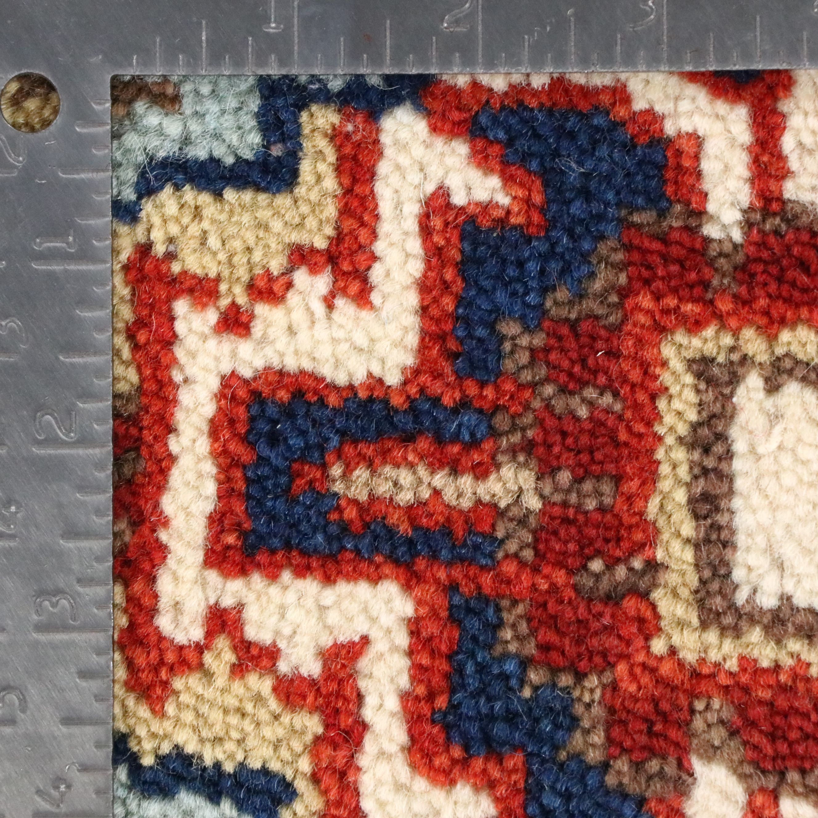 2'8 x 10'1 Hand-Knotted Indo-Persian Serapi Carpet Runner