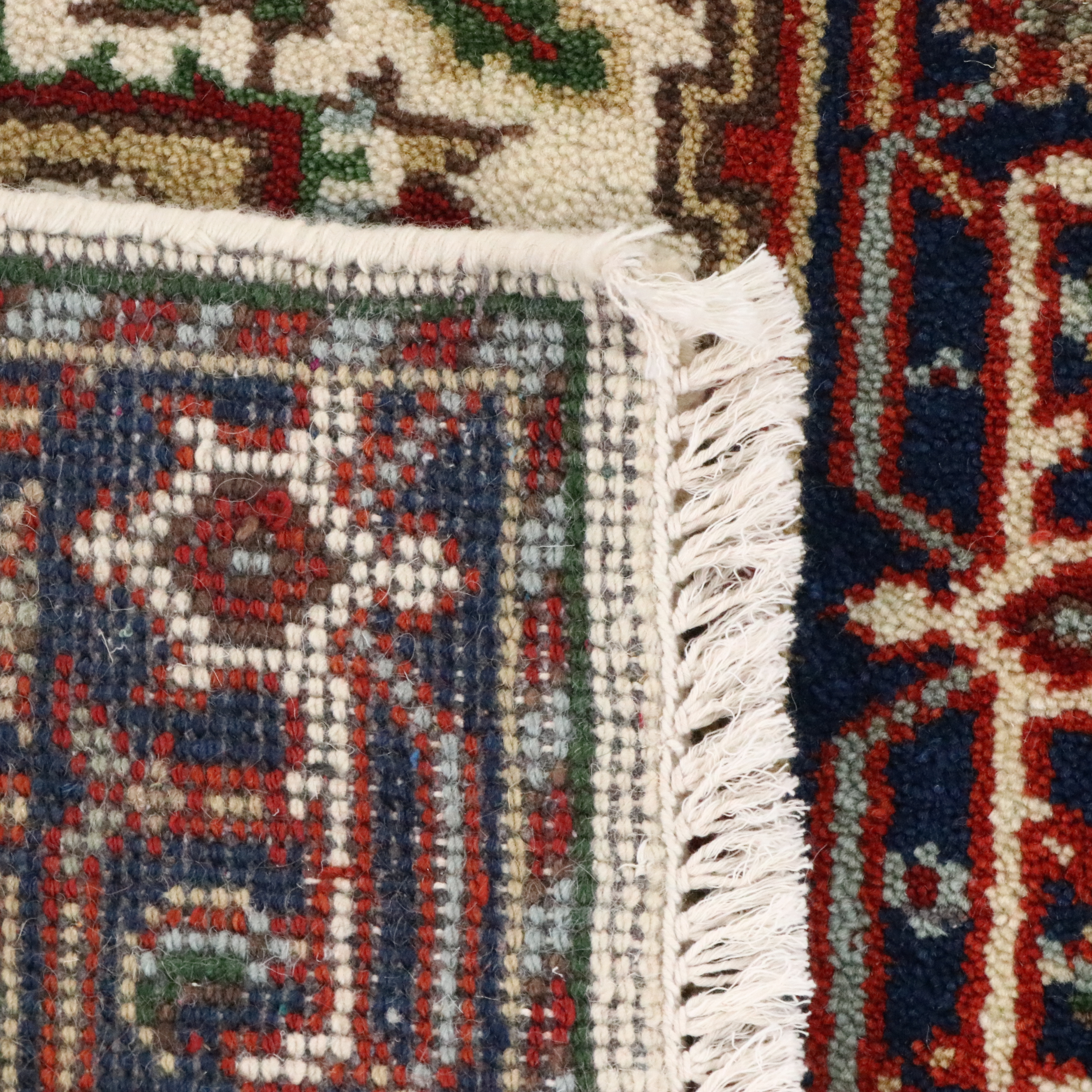 2'8 x 10'1 Hand-Knotted Indo-Persian Serapi Carpet Runner