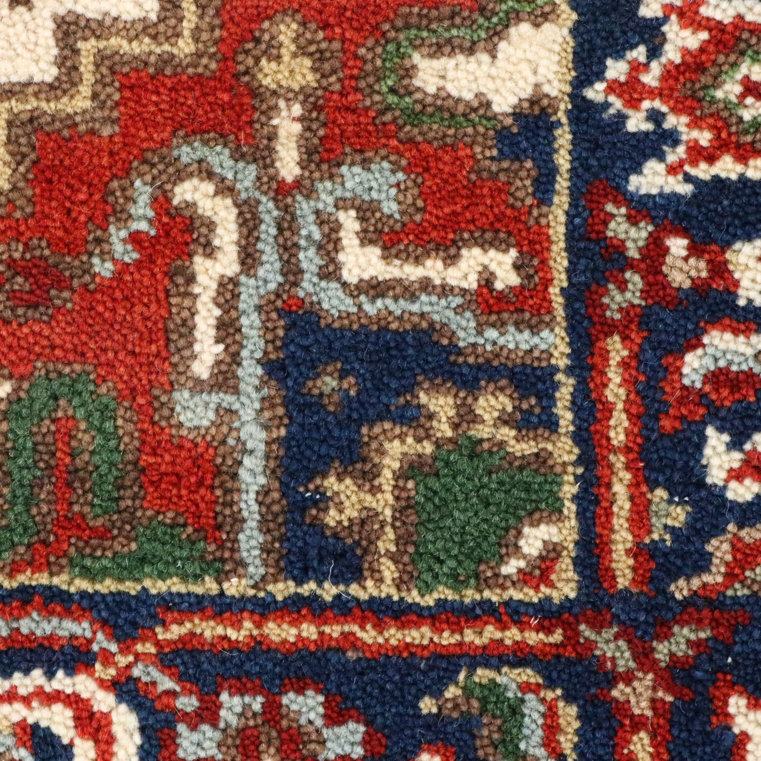 2'8 x 10'1 Hand-Knotted Indo-Persian Serapi Carpet Runner