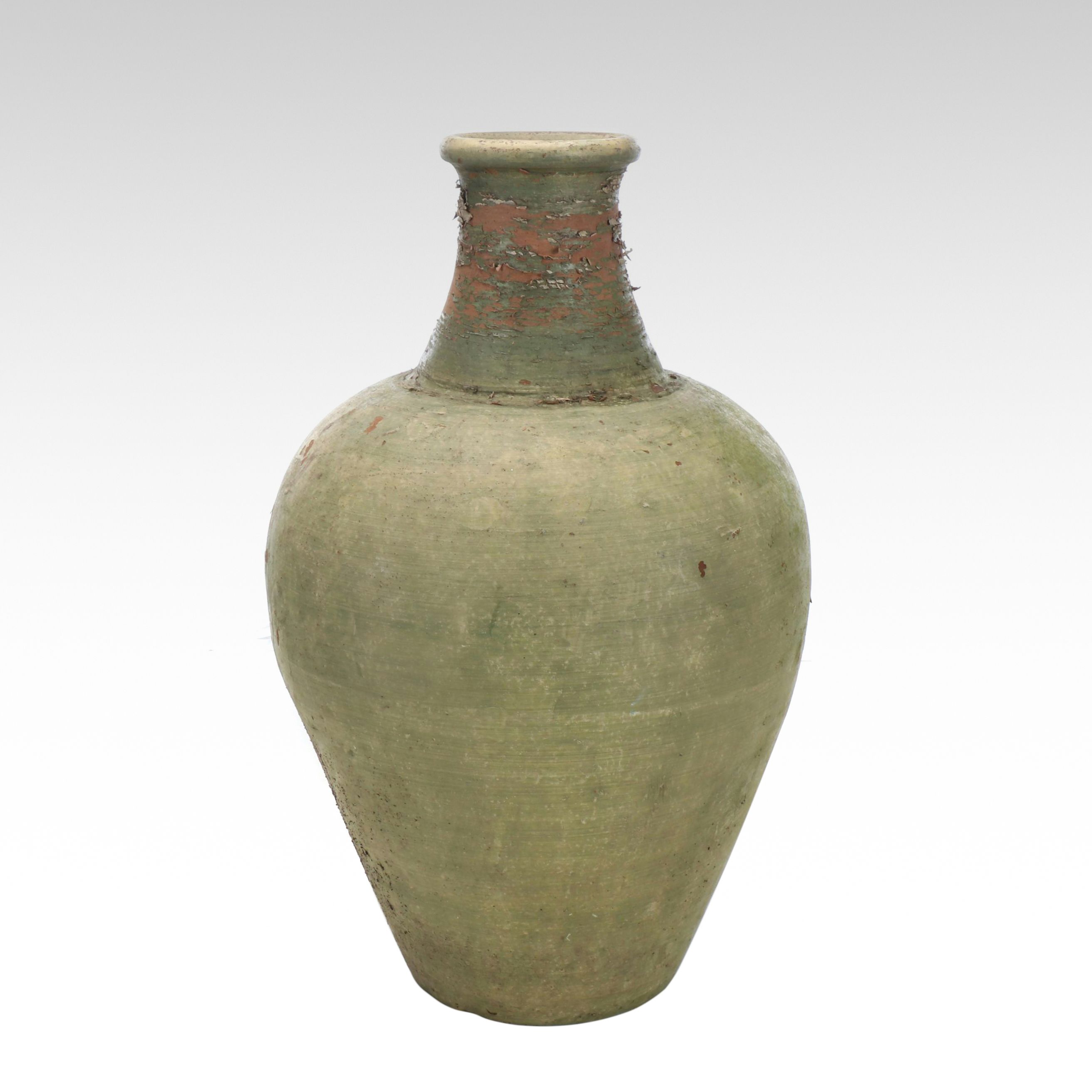 Green Glazed Terracotta Jar