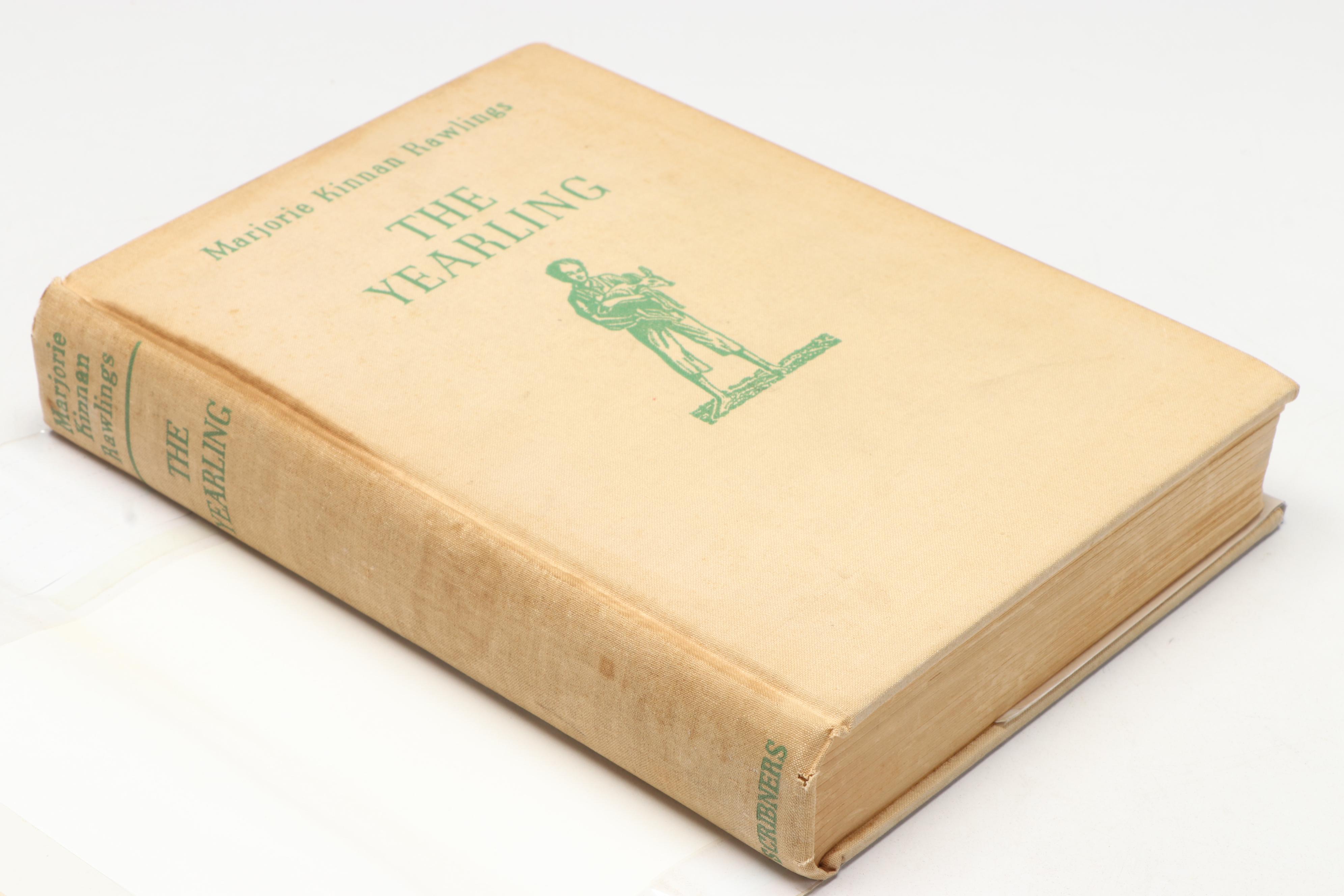 First Edition "The Yearling" by Marjorie Kinnan Rawlings, 1938