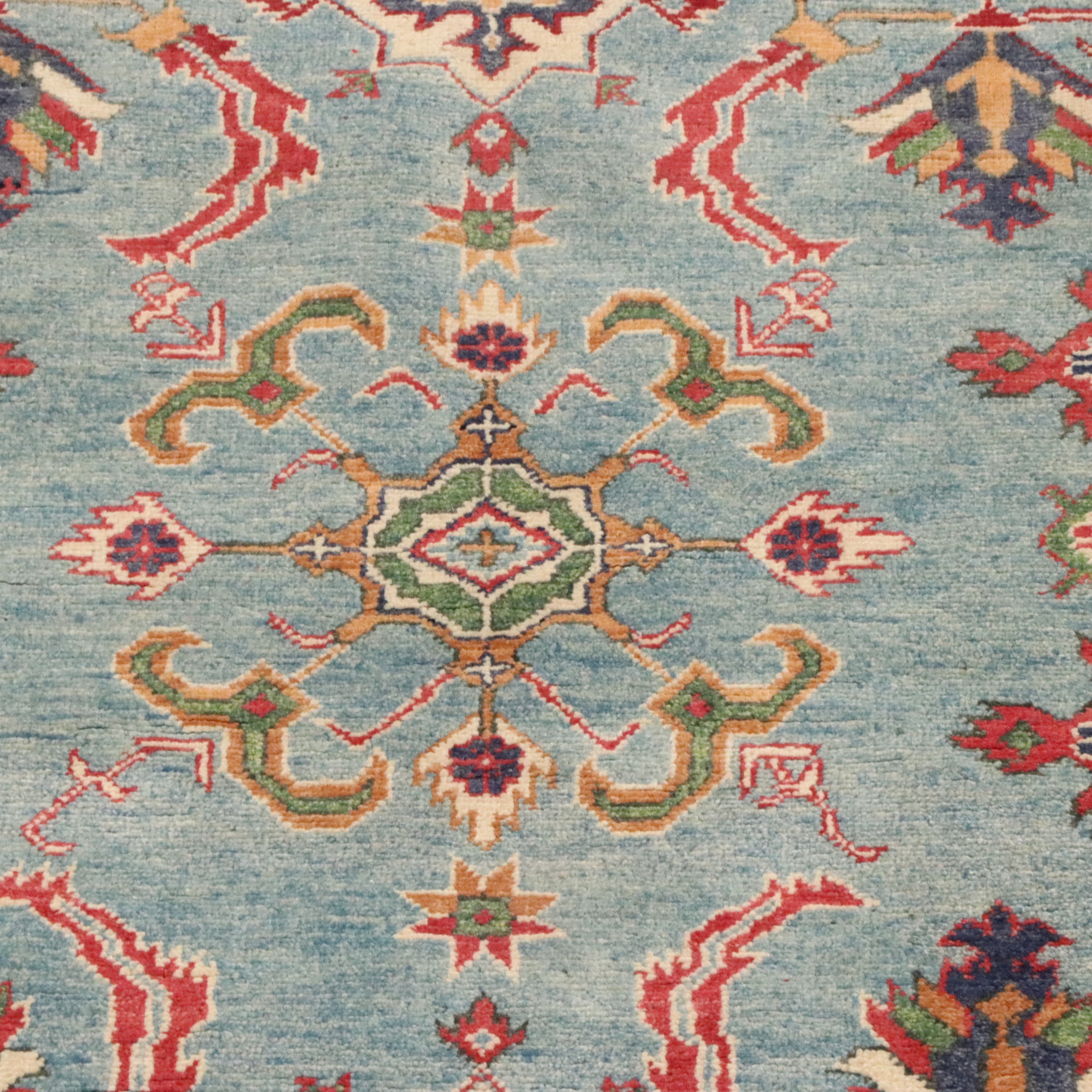 4' x 5'10 Hand-Knotted Afghan Kazak Area Rug