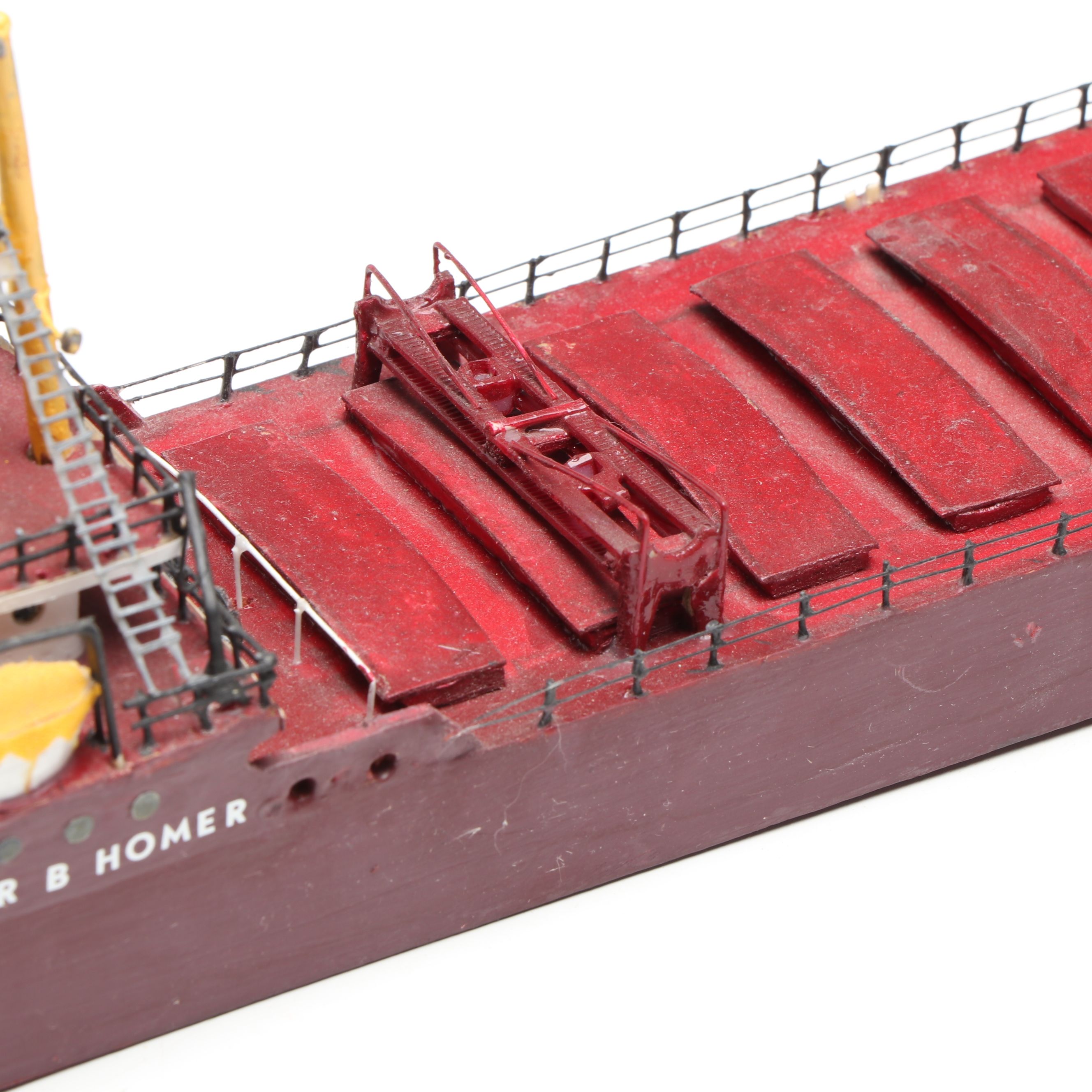 Arthur B. Homer Handcrafted Wooden Bulk Carrier Freighter, 1981