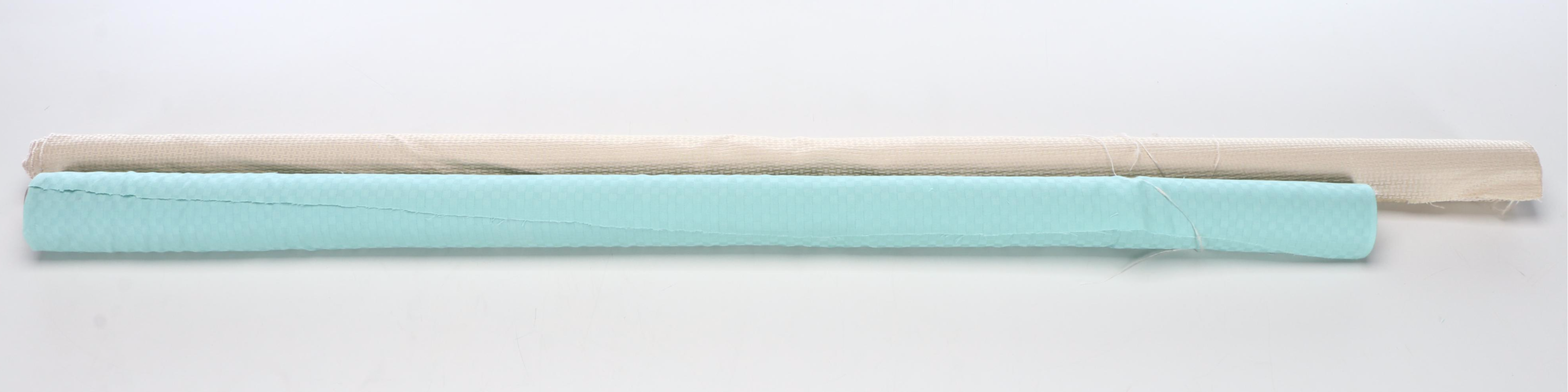 Pine and Rattan Dining Table with Glass Top, 20th Century