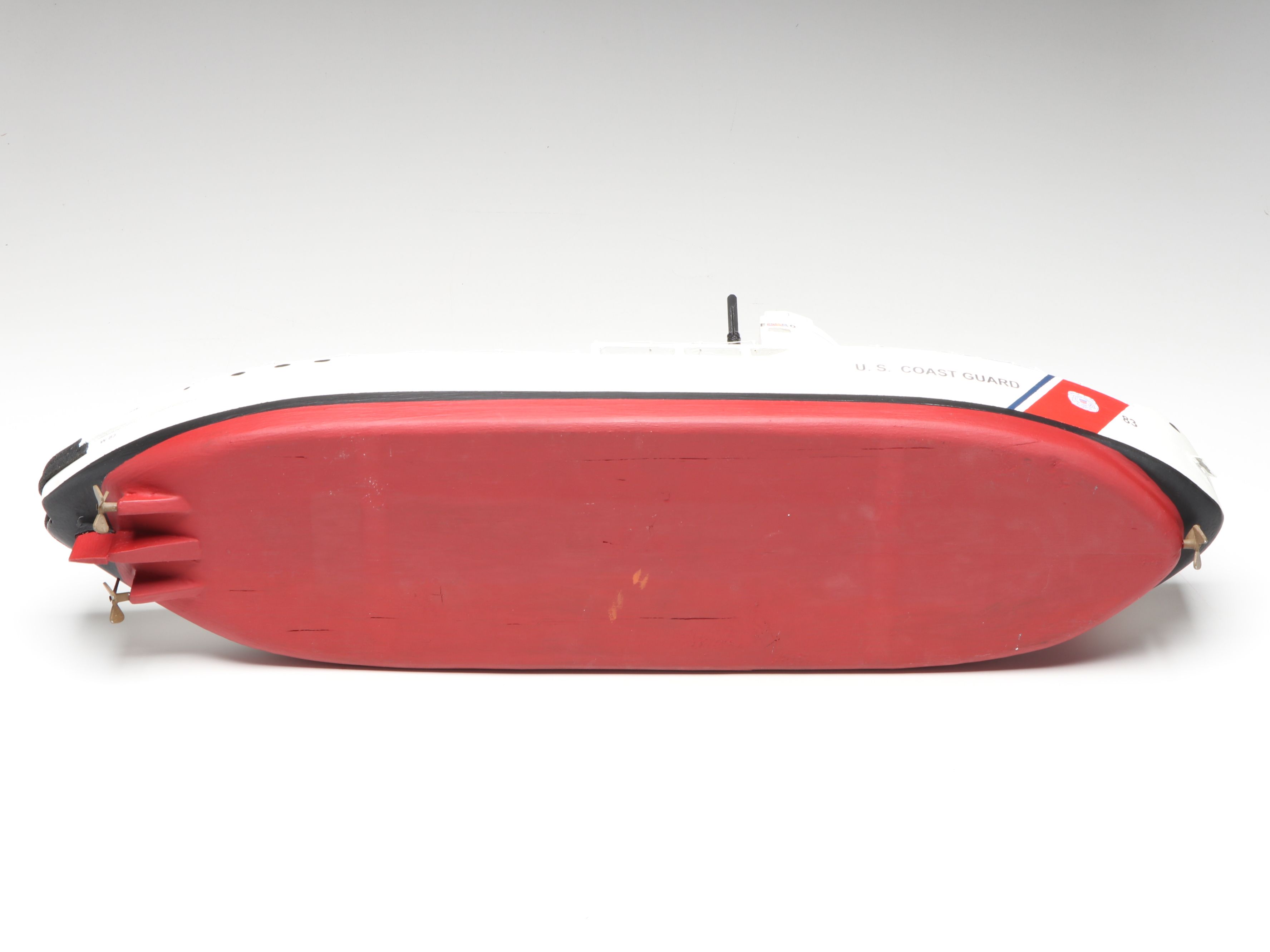 U.S. Coast Guard Handcrafted Wooden Ship