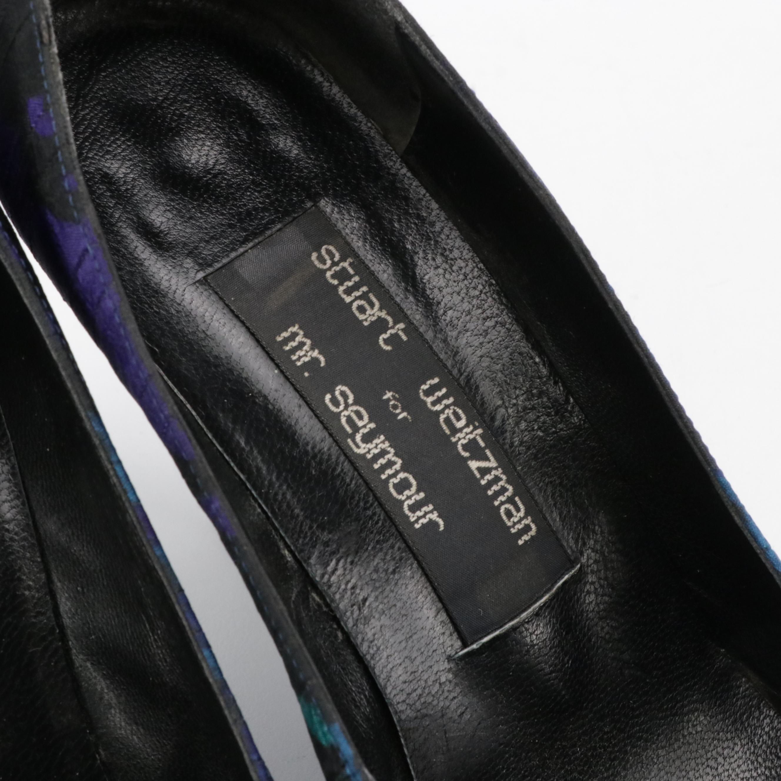 Stuart Weitzman for Mr. Seymour Vintage Satin Bow Pumps in Box