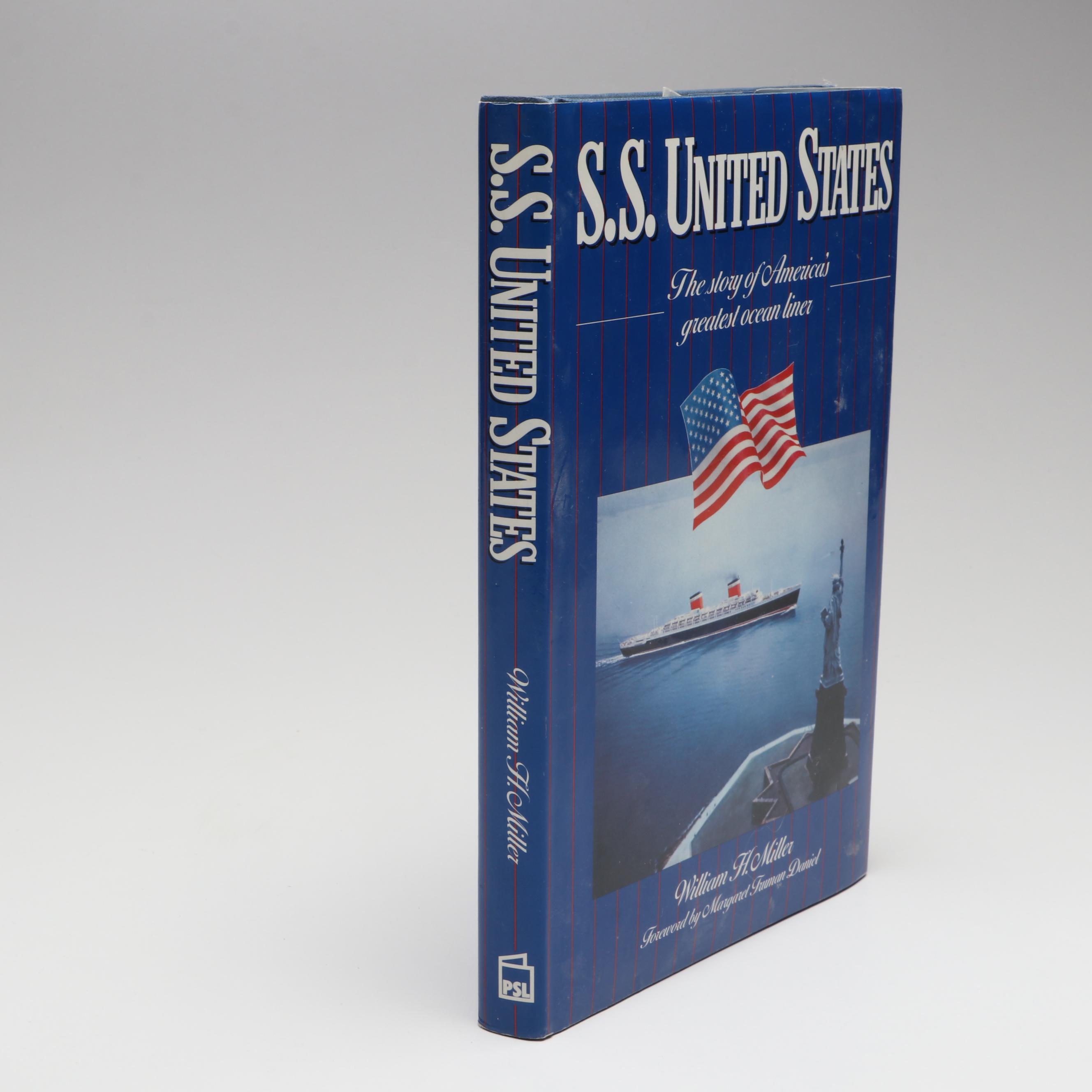 S.S. United States Tote, Flags, Paddle and More, Mid to Late 20th Century