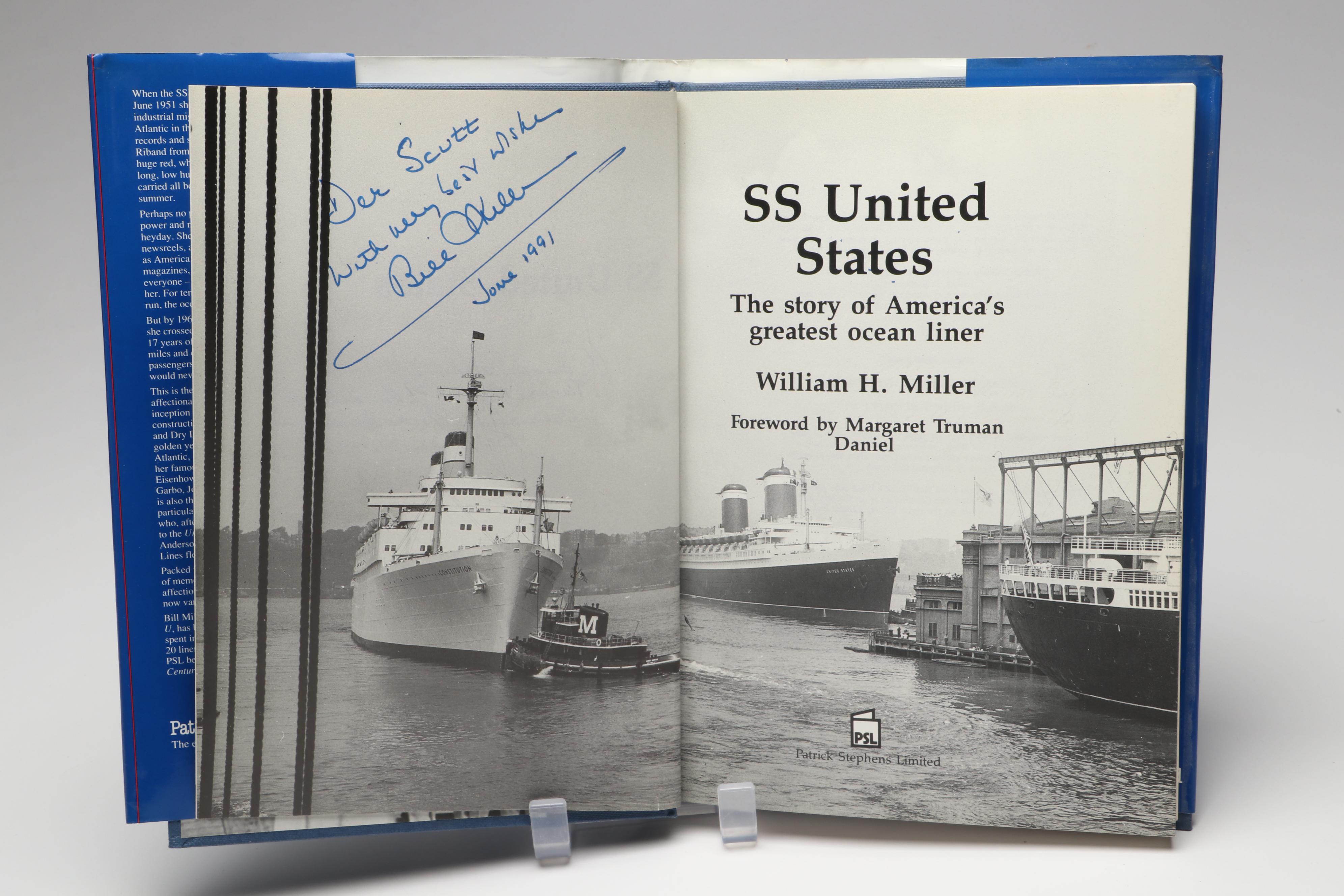 S.S. United States Tote, Flags, Paddle and More, Mid to Late 20th Century