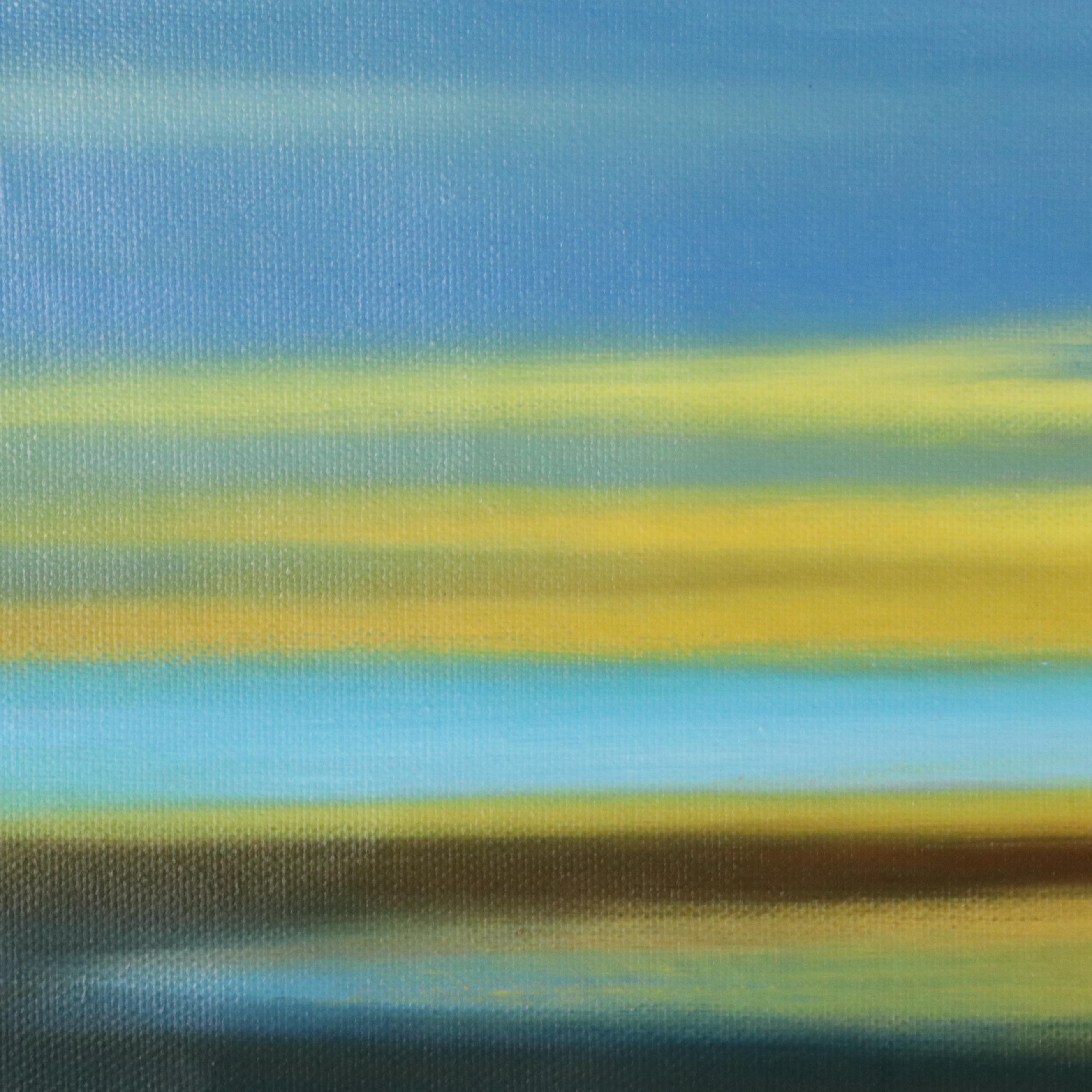 Ziti Stylized Seascape Oil Painting, 21st Century