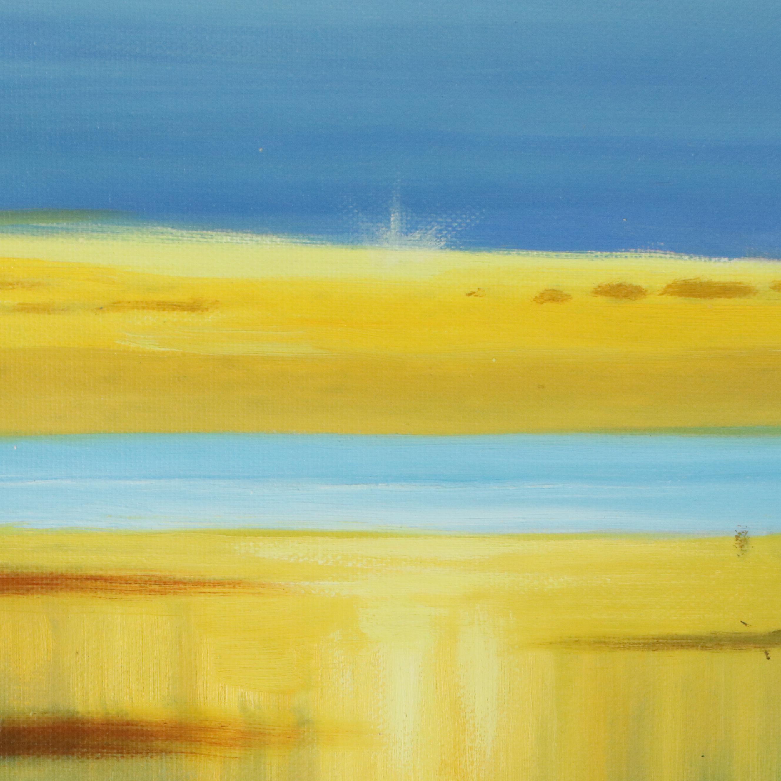 Ziti Stylized Seascape Oil Painting, 21st Century