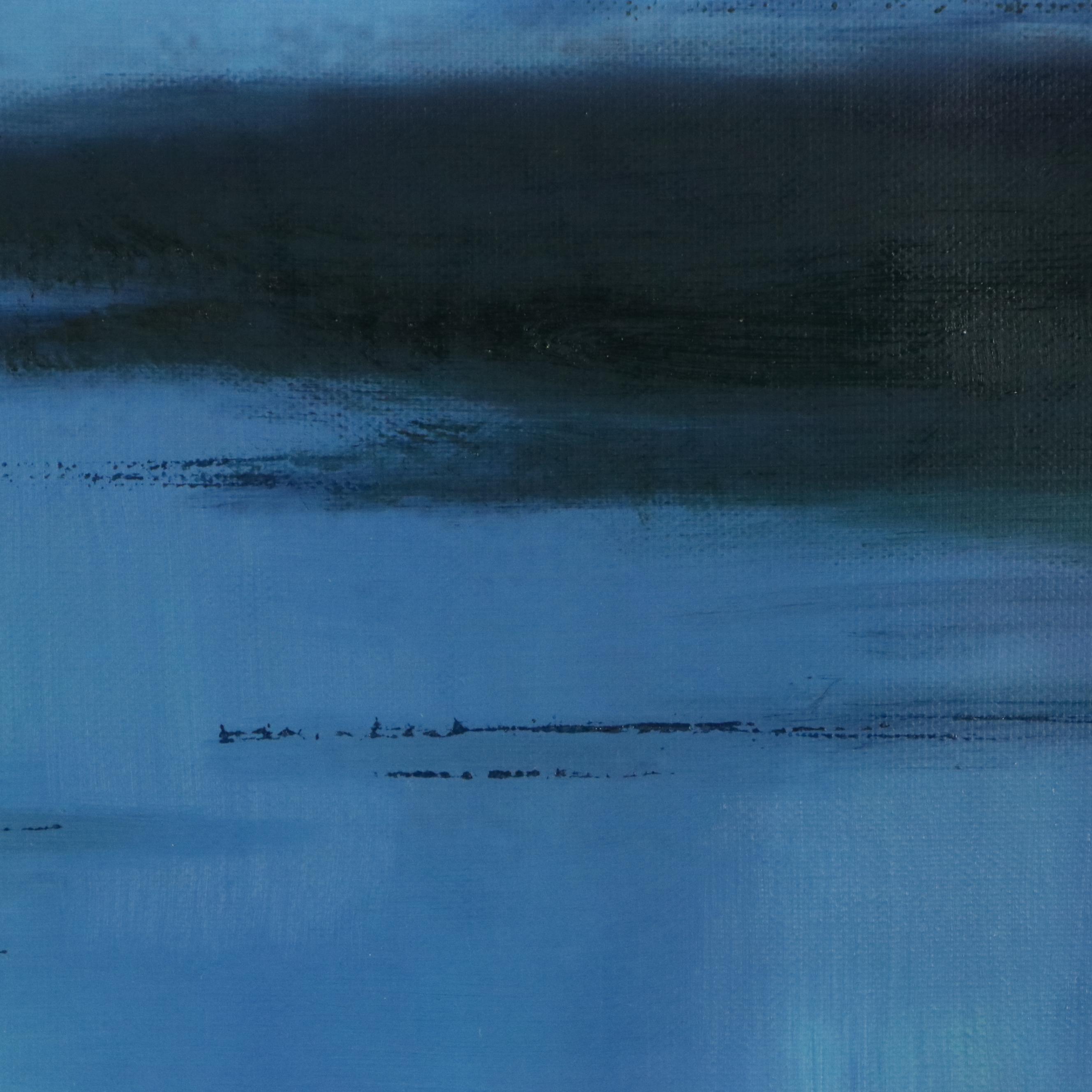 Ziti Stylized Seascape Oil Painting, 21st Century