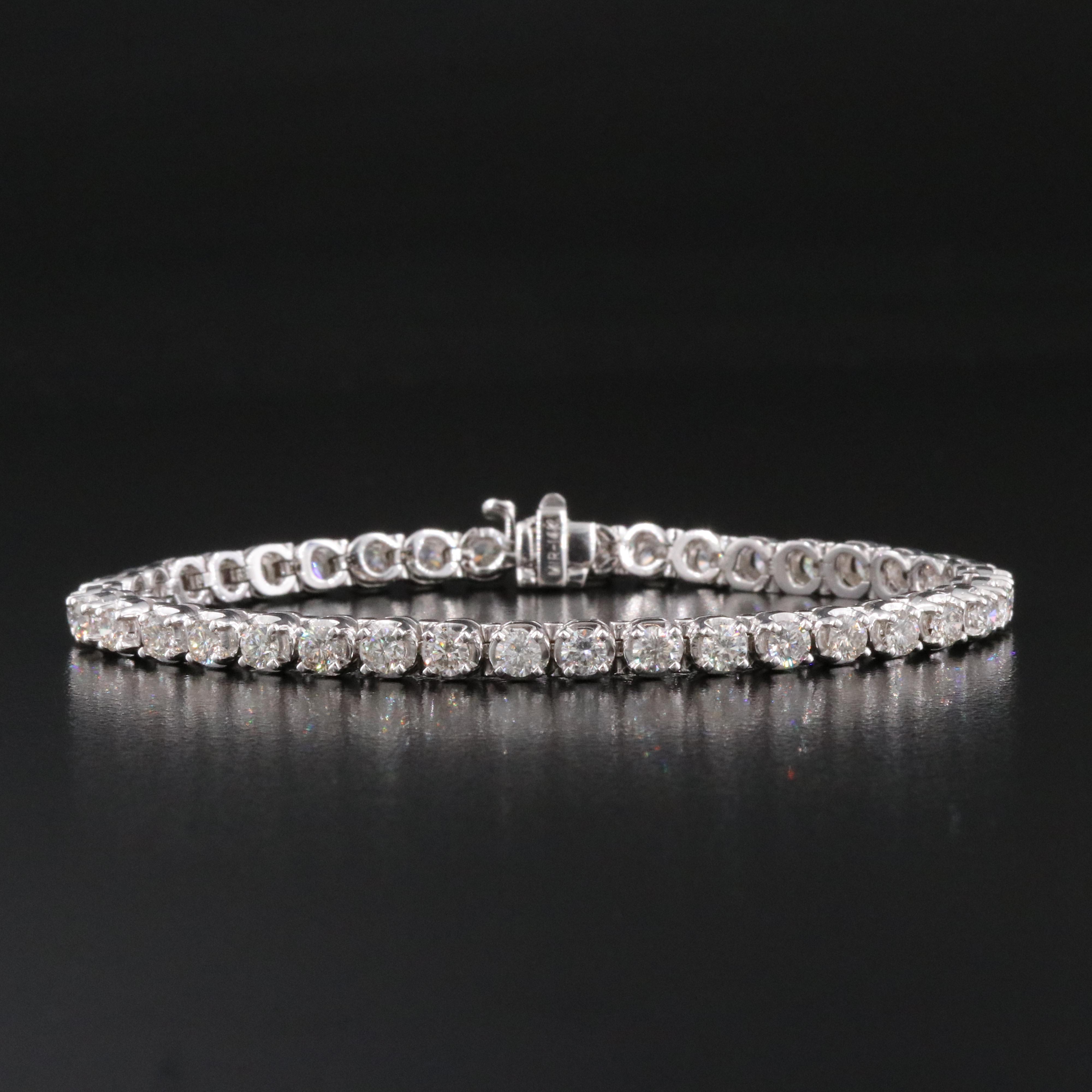 14K 4.68 CTW Diamond Line Bracelet