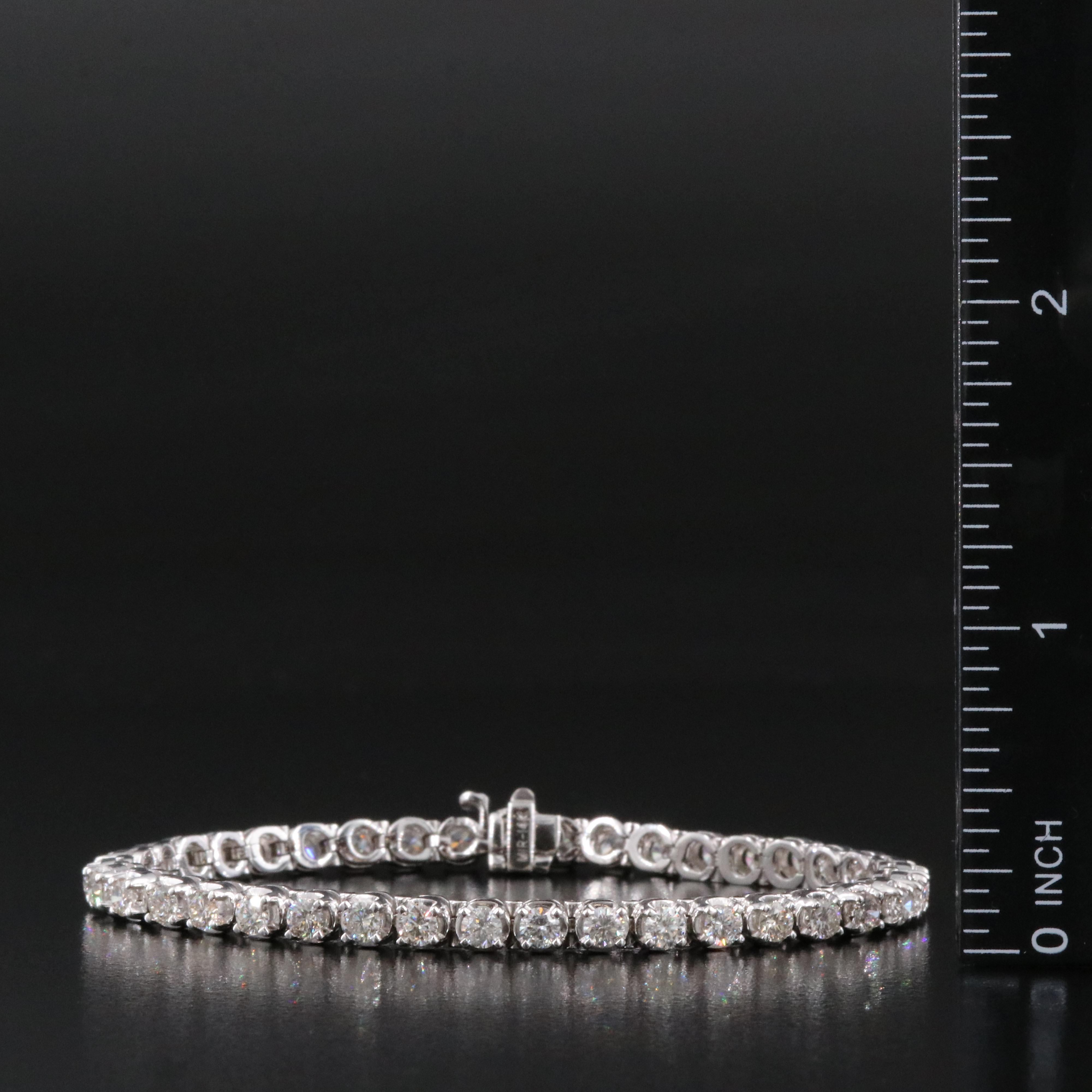 14K 4.68 CTW Diamond Line Bracelet