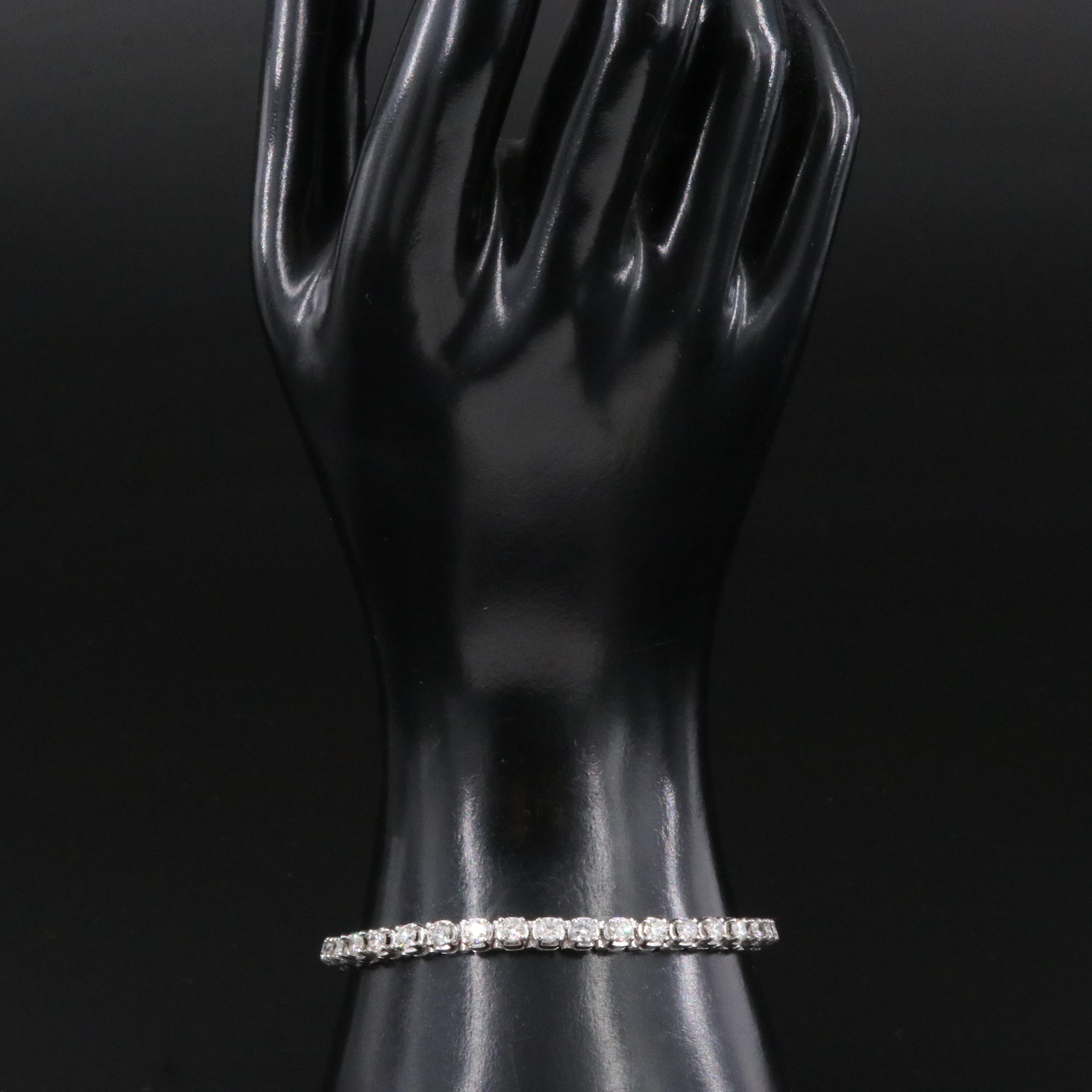 14K 4.68 CTW Diamond Line Bracelet