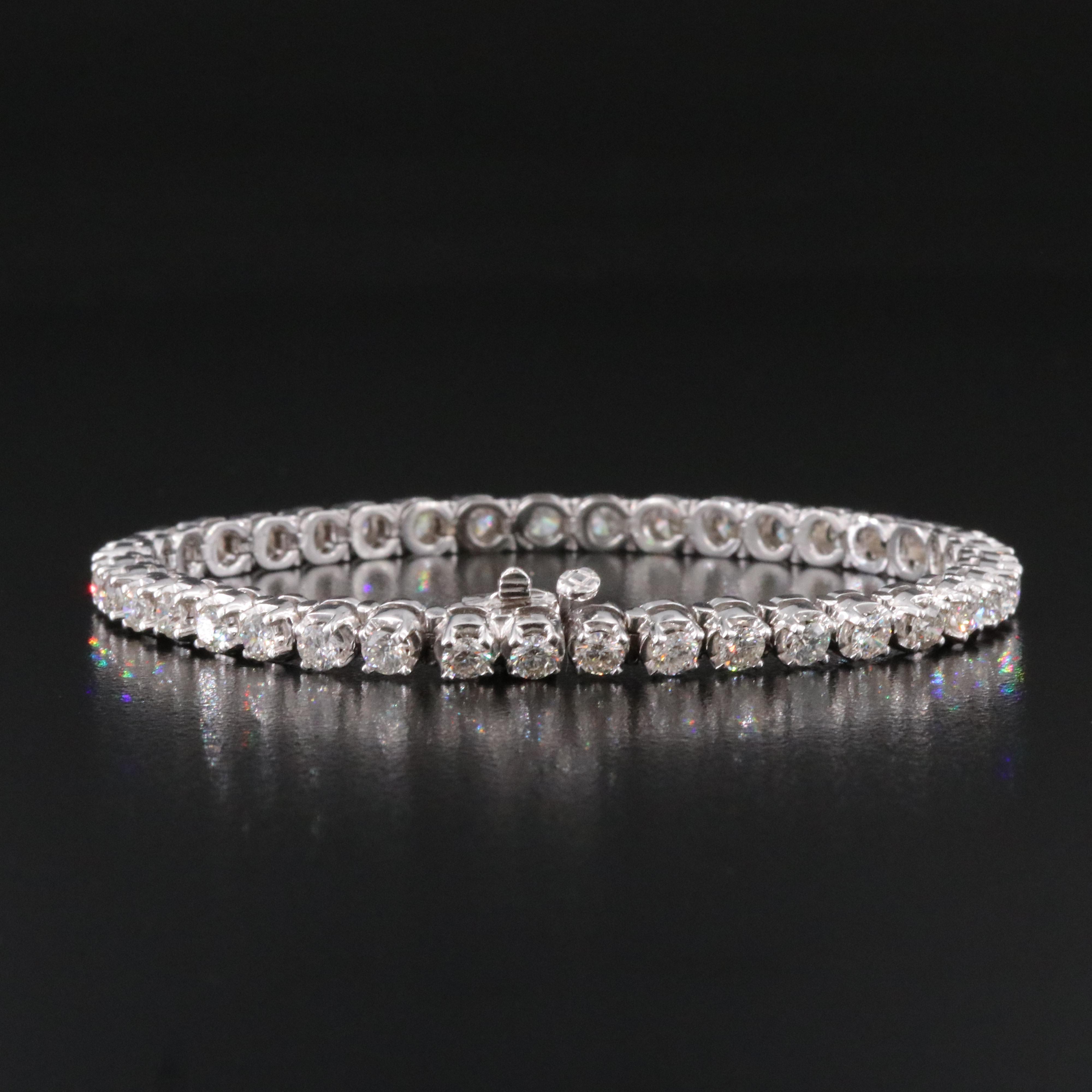 14K 4.68 CTW Diamond Line Bracelet