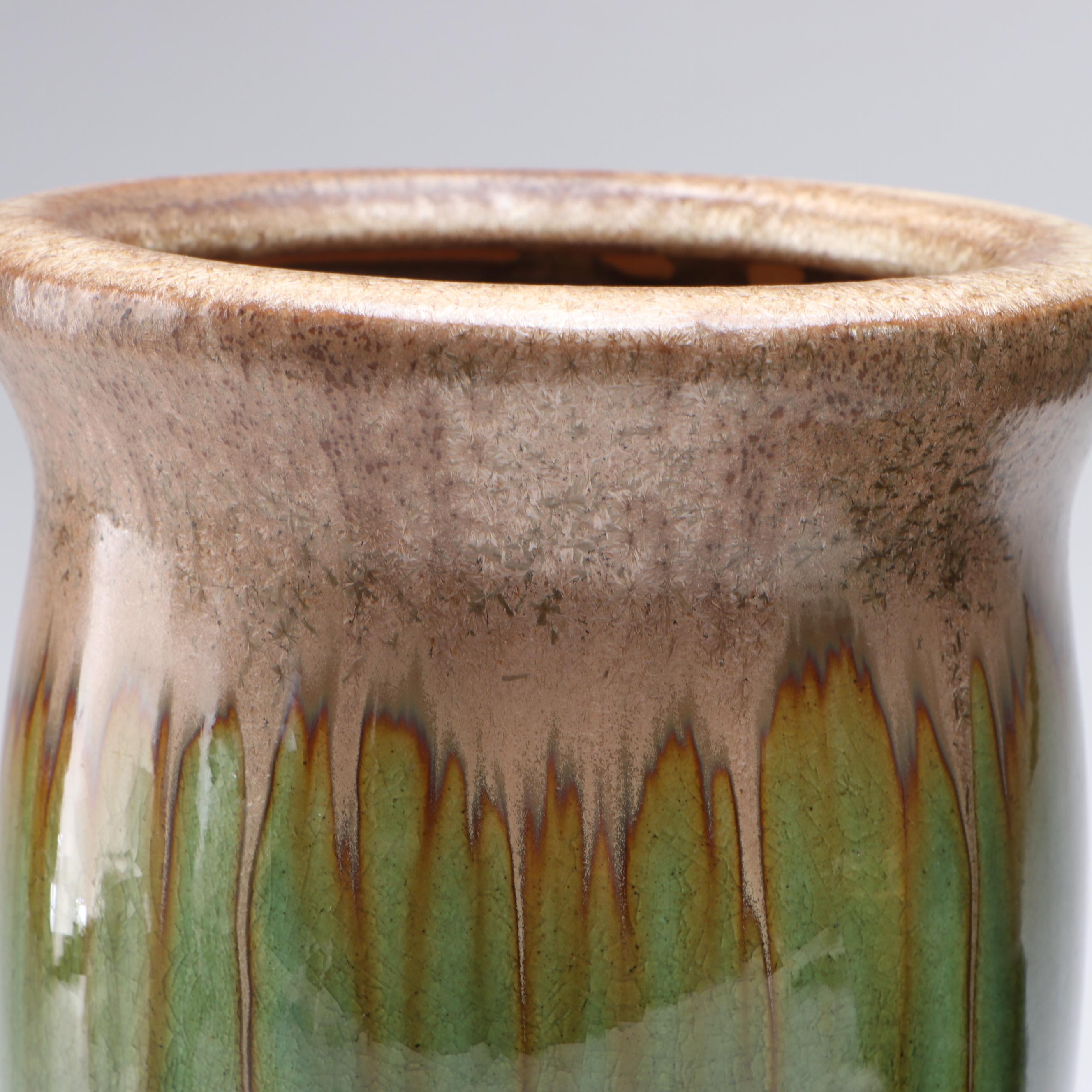 Haeger Pottery and Other Green Glaze Ceramic Planters and Vases