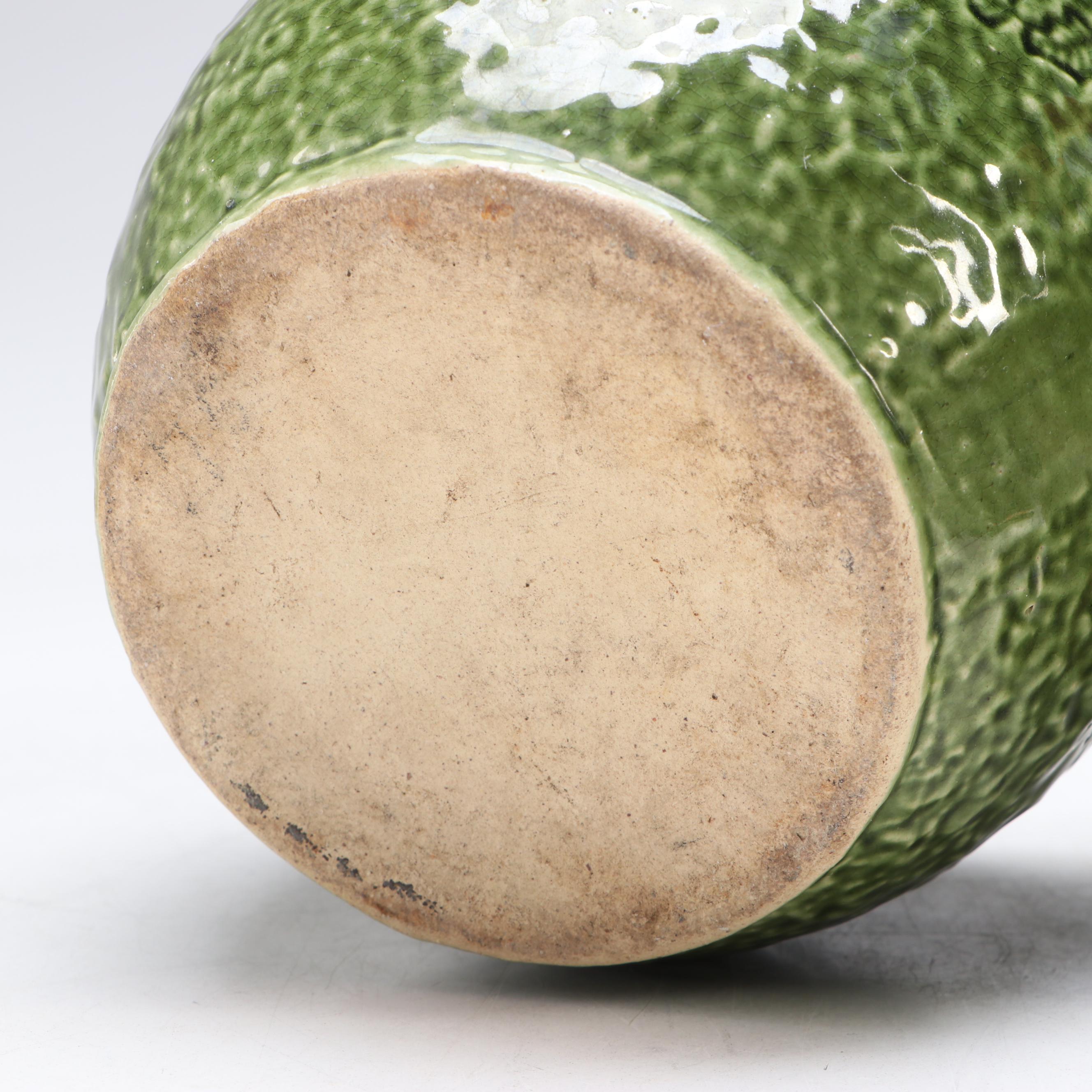 Haeger Pottery and Other Green Glaze Ceramic Planters and Vases