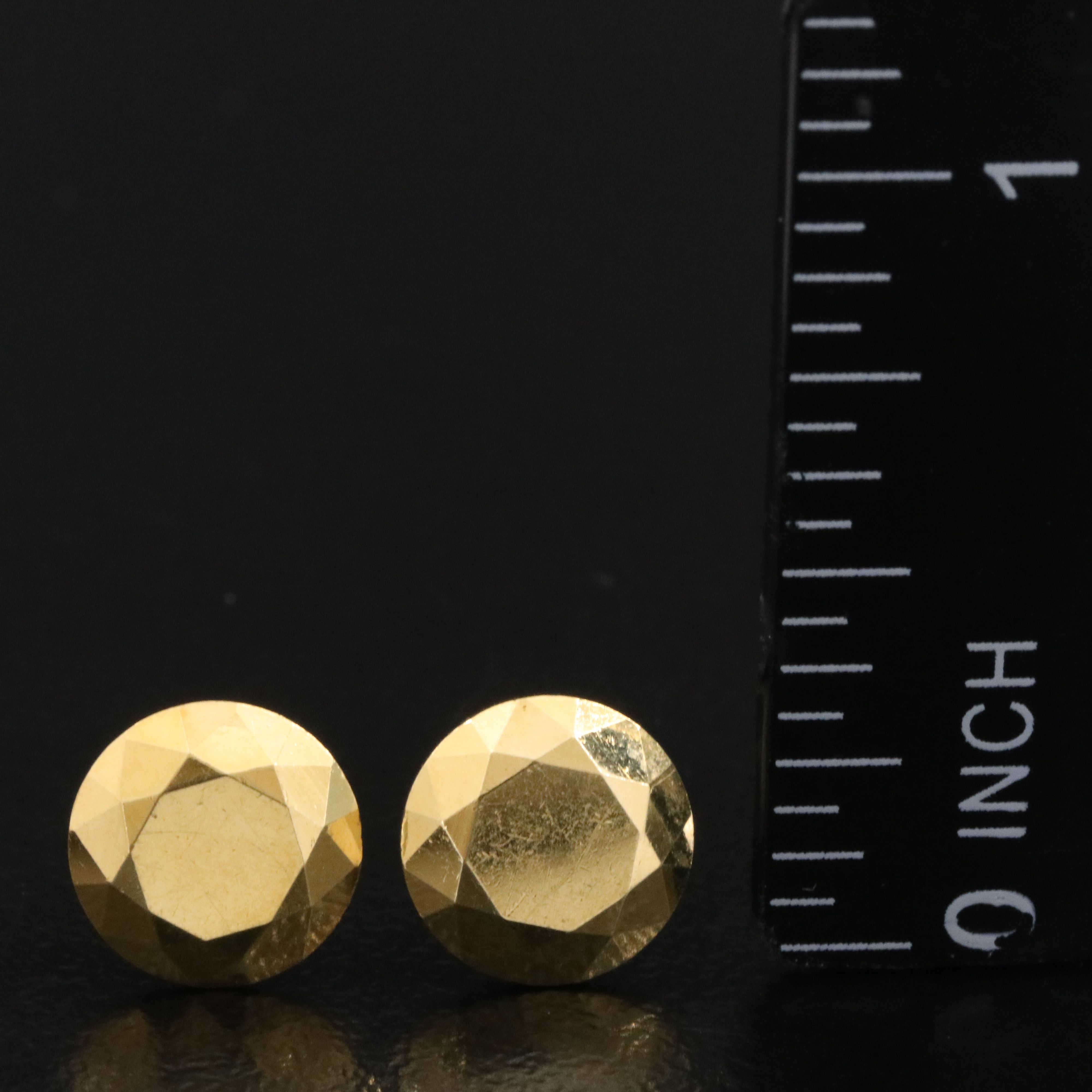 Elsa Peretti for Tiffany & Co. 18K "Two Carat" Faceted Stud Earrings