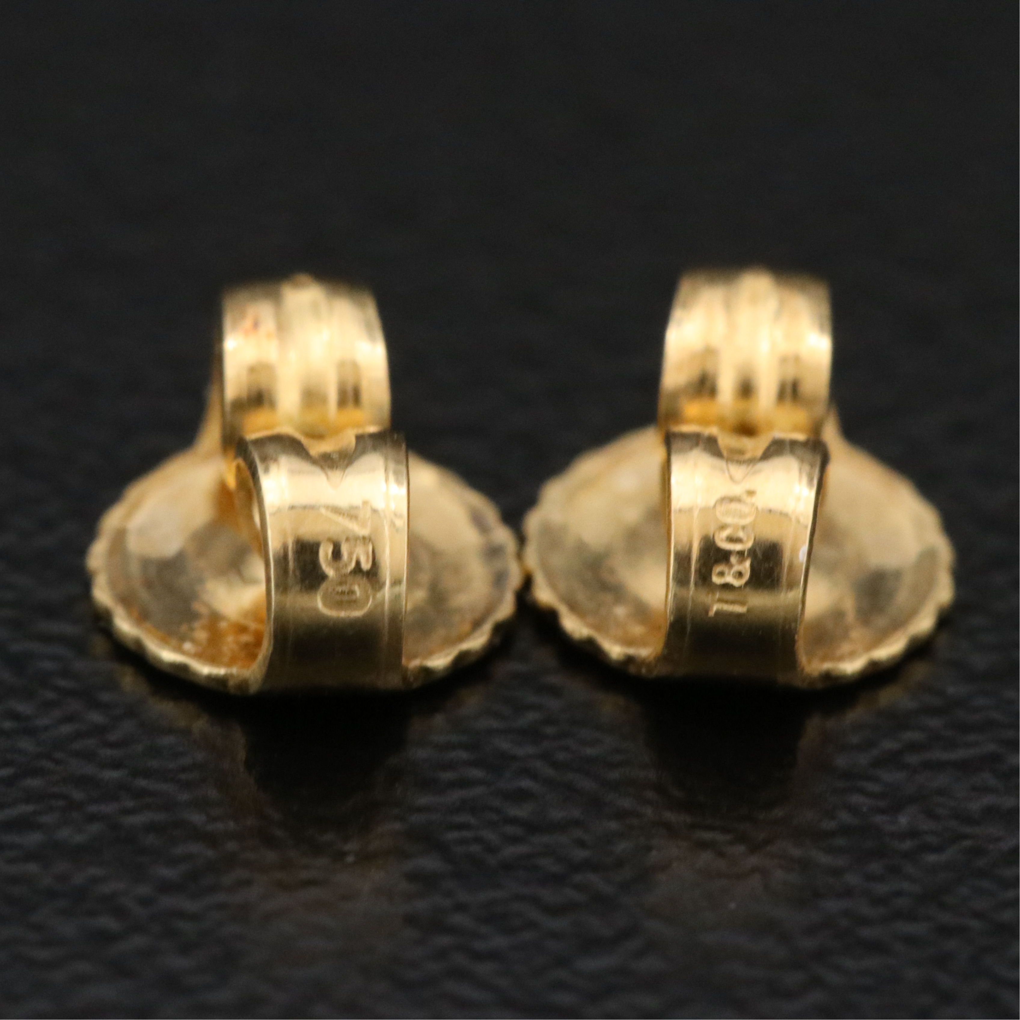 Elsa Peretti for Tiffany & Co. 18K "Two Carat" Faceted Stud Earrings