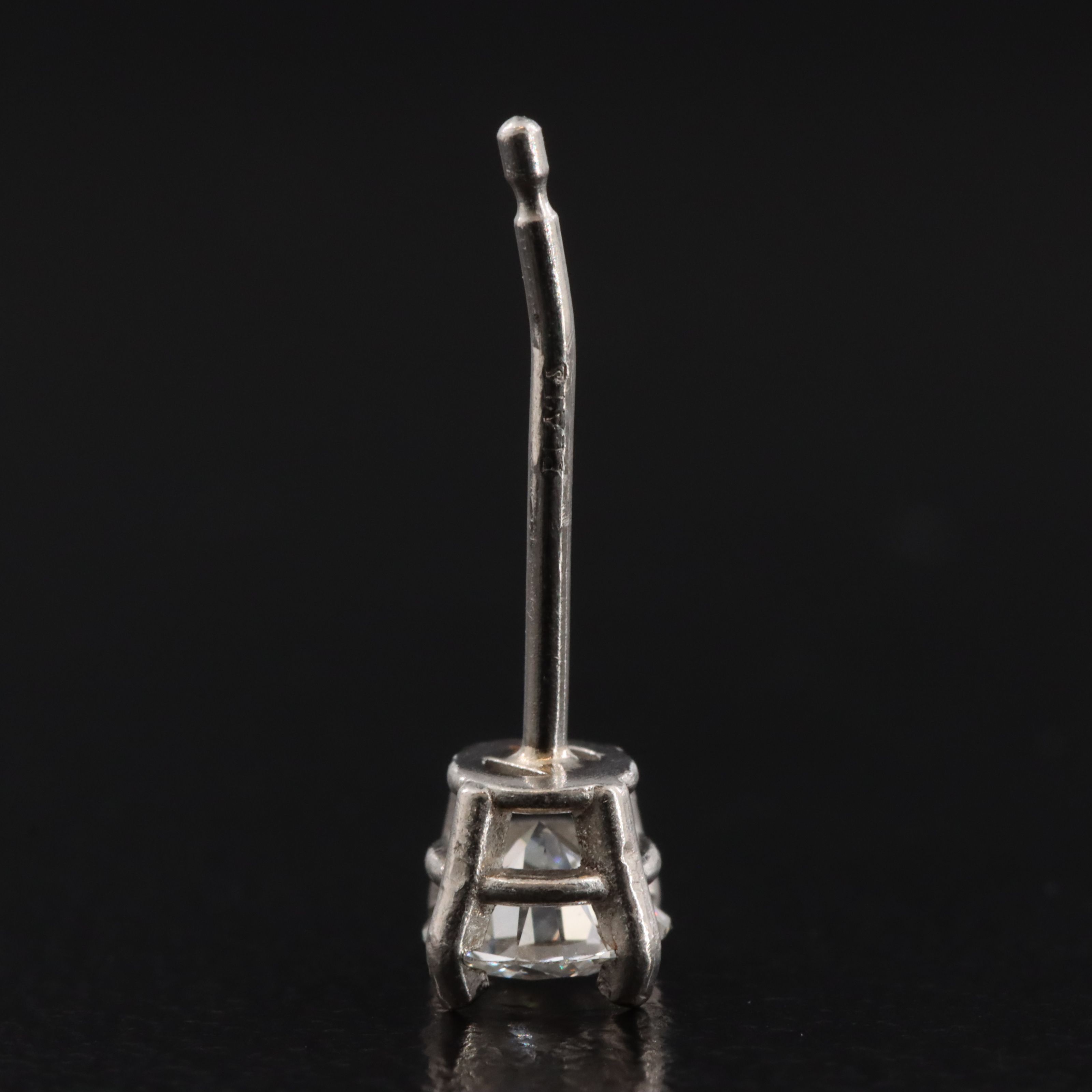 Platinum 0.50 CTW Diamond Stud Earrings