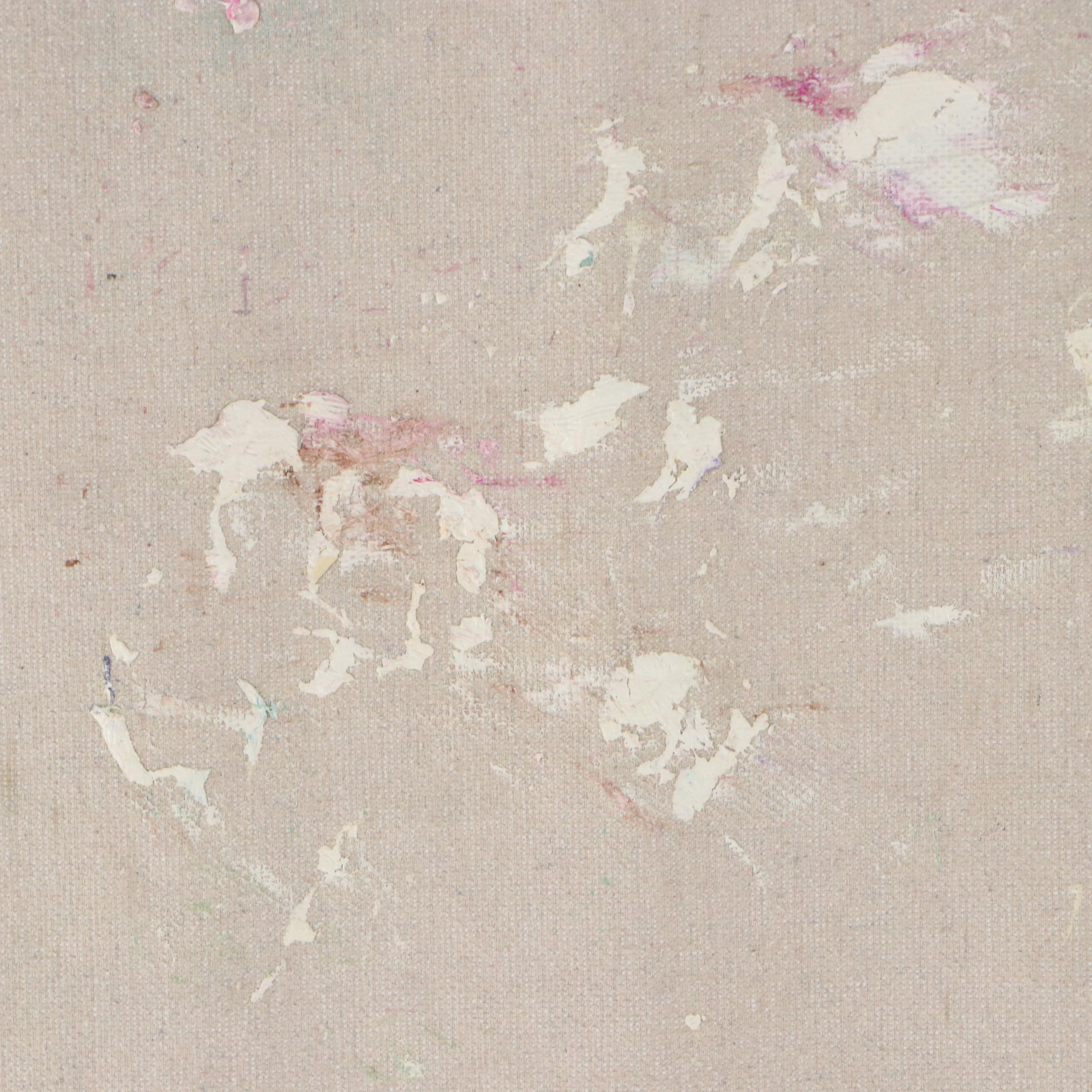 Floral Landscape Oil Painting, 21st Century