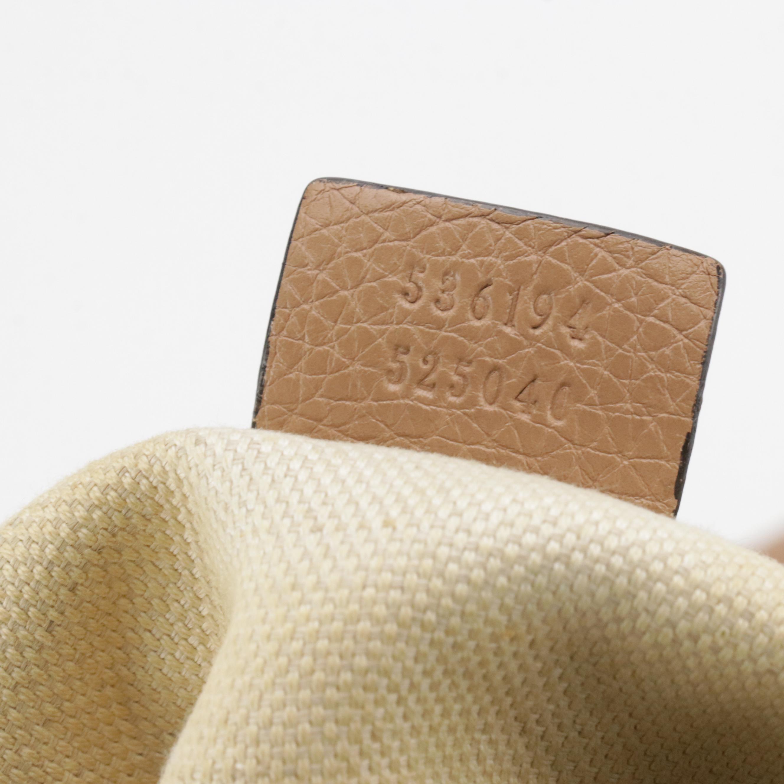 Gucci Soho Hobo Two-Way Shoulder Bag in Pebbled Calfskin Leather